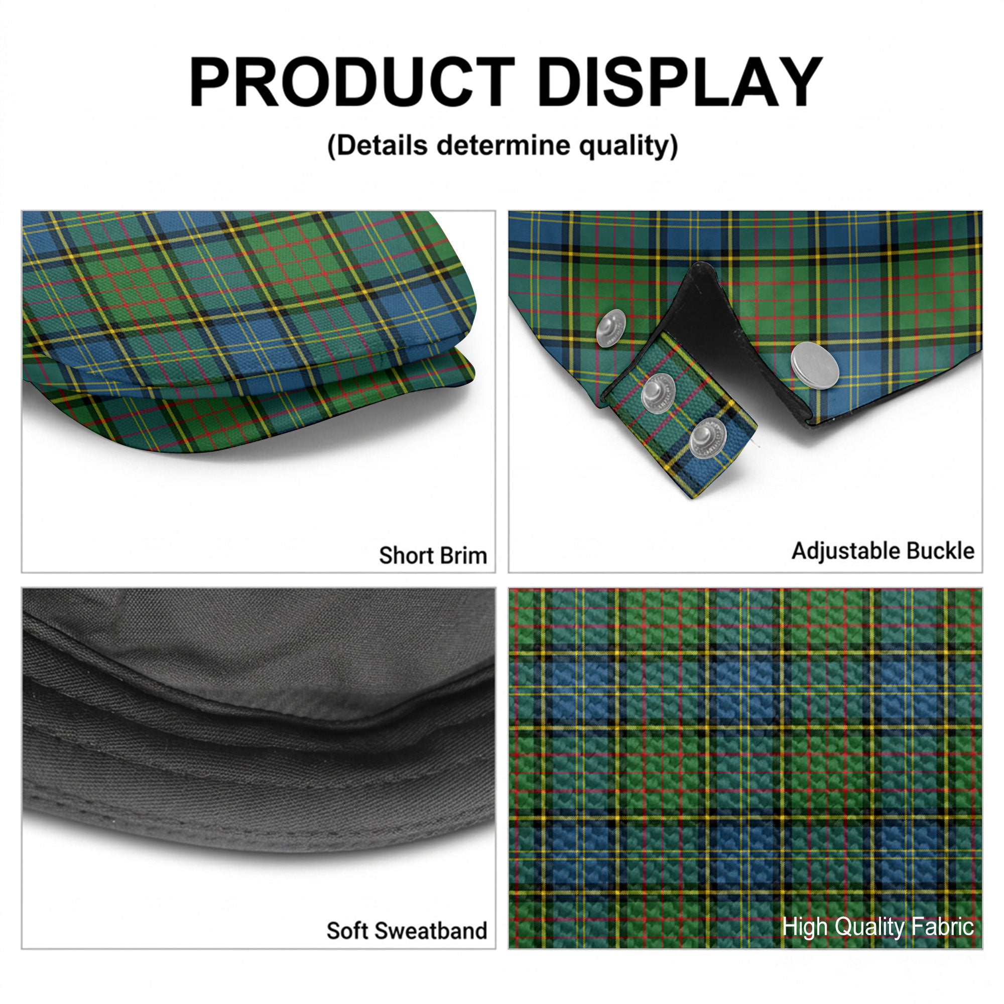 McMillan Hunting Ancient Tartan Flat Caps