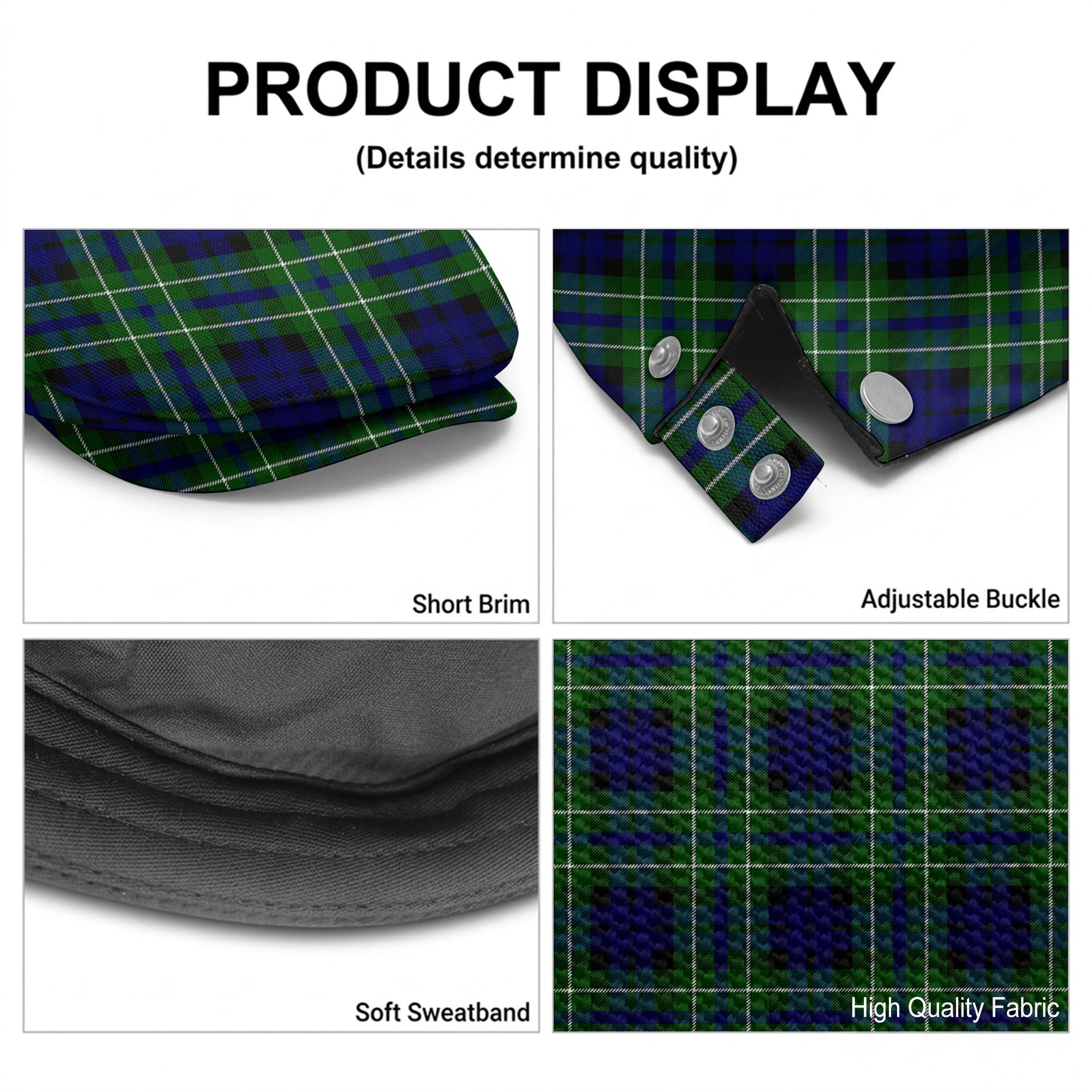 McNeil of Colonsay Modern Tartan Flat Caps