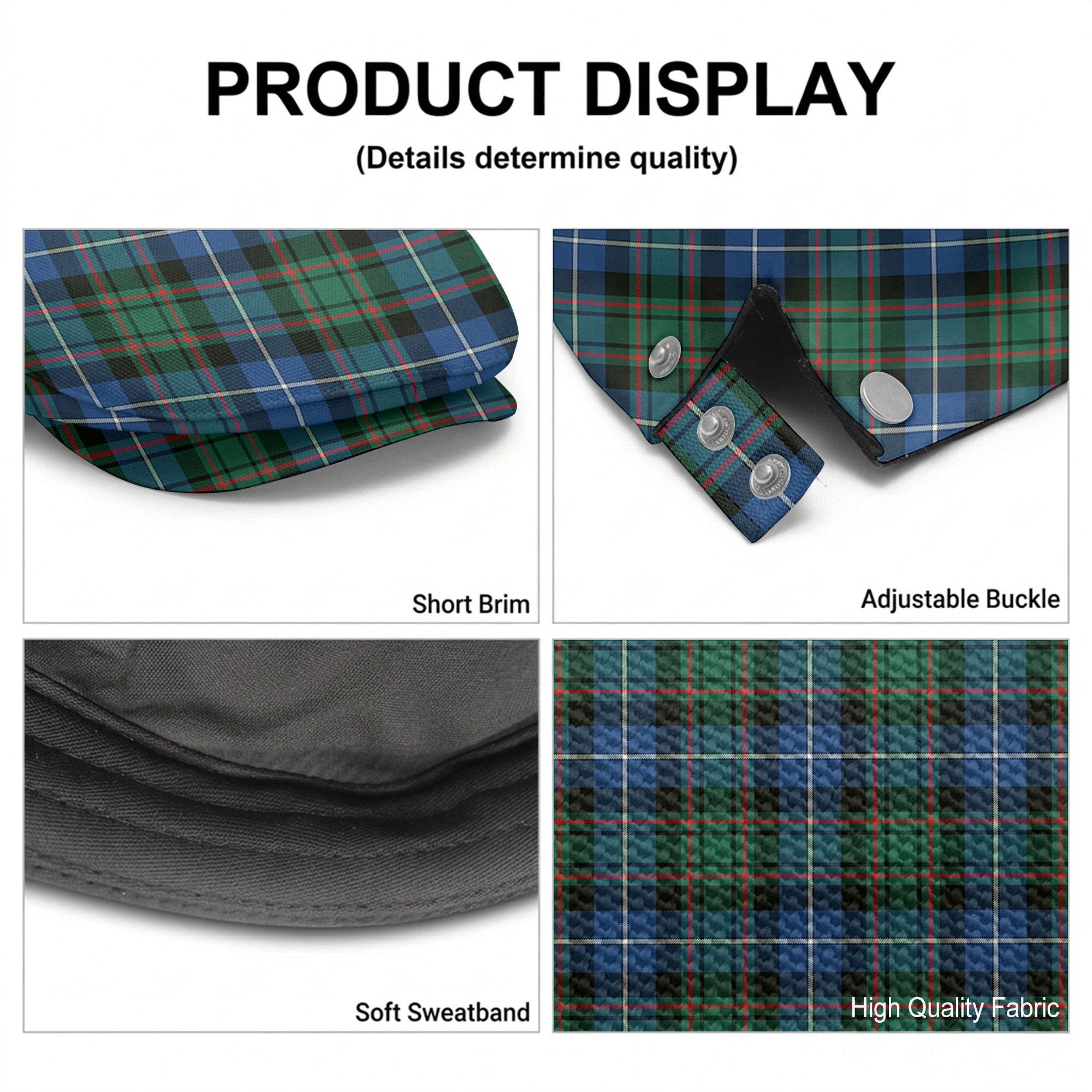 McRae Hunting Ancient Tartan Flat Caps