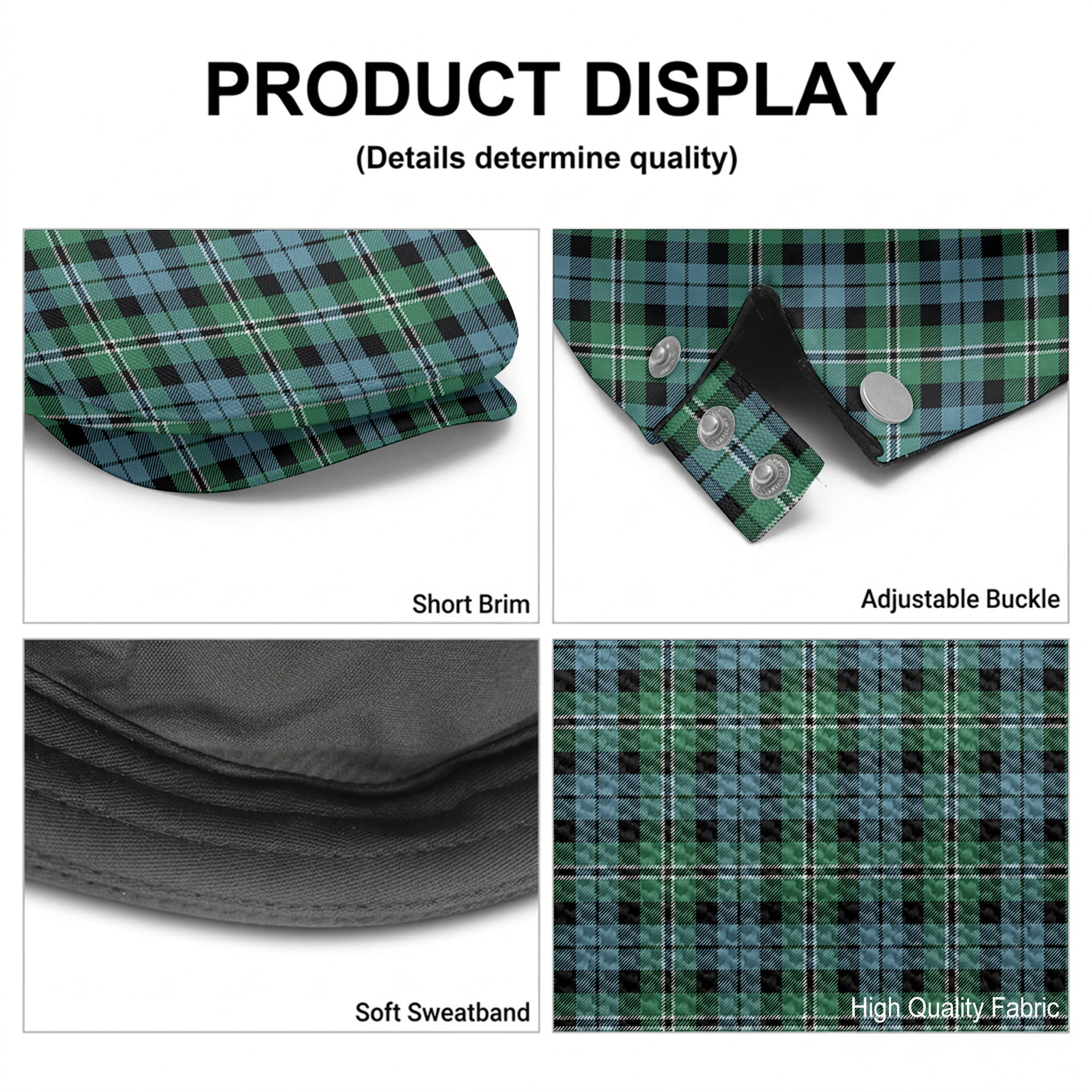 Melville Tartan Flat Caps
