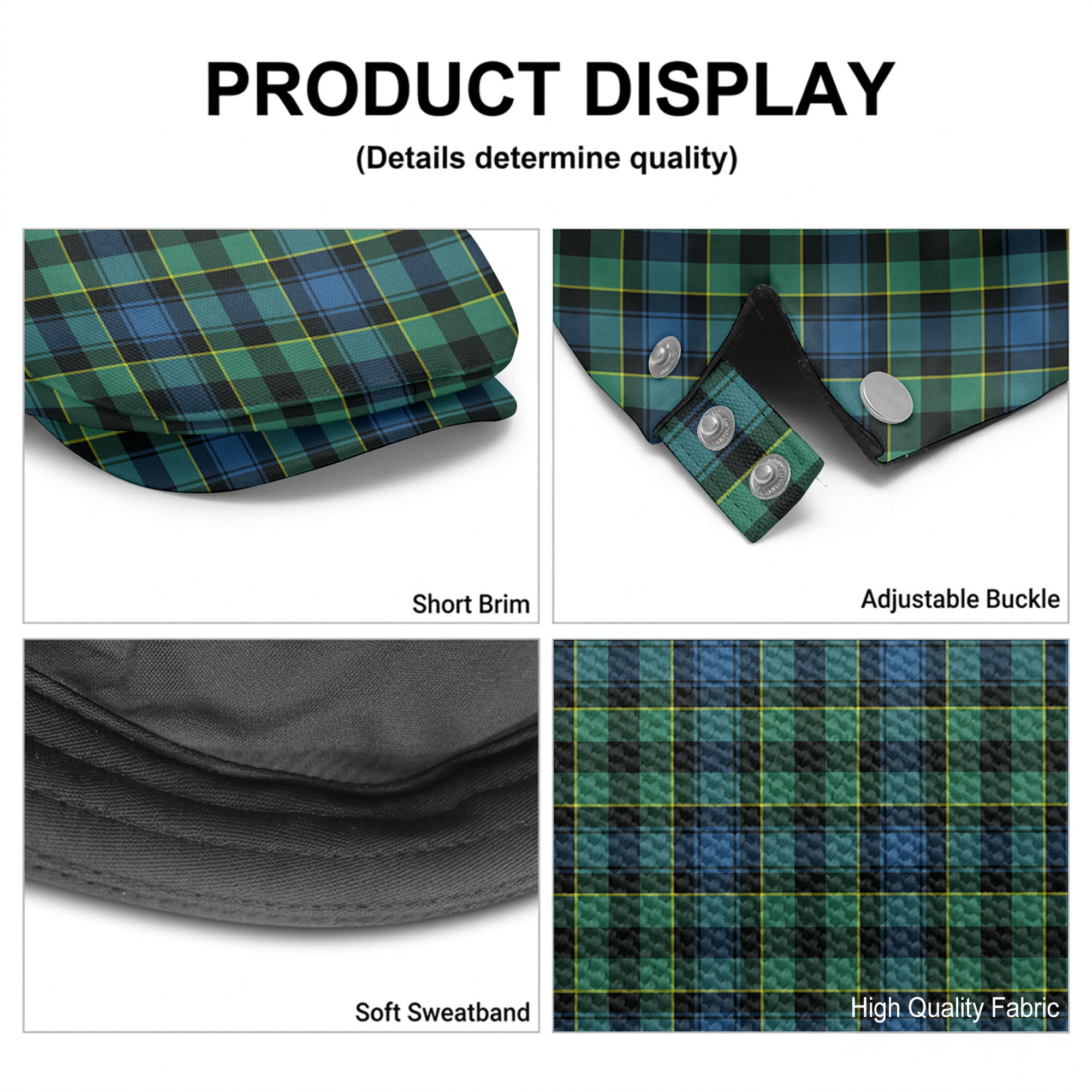 Mowat Ancient Tartan Flat Caps