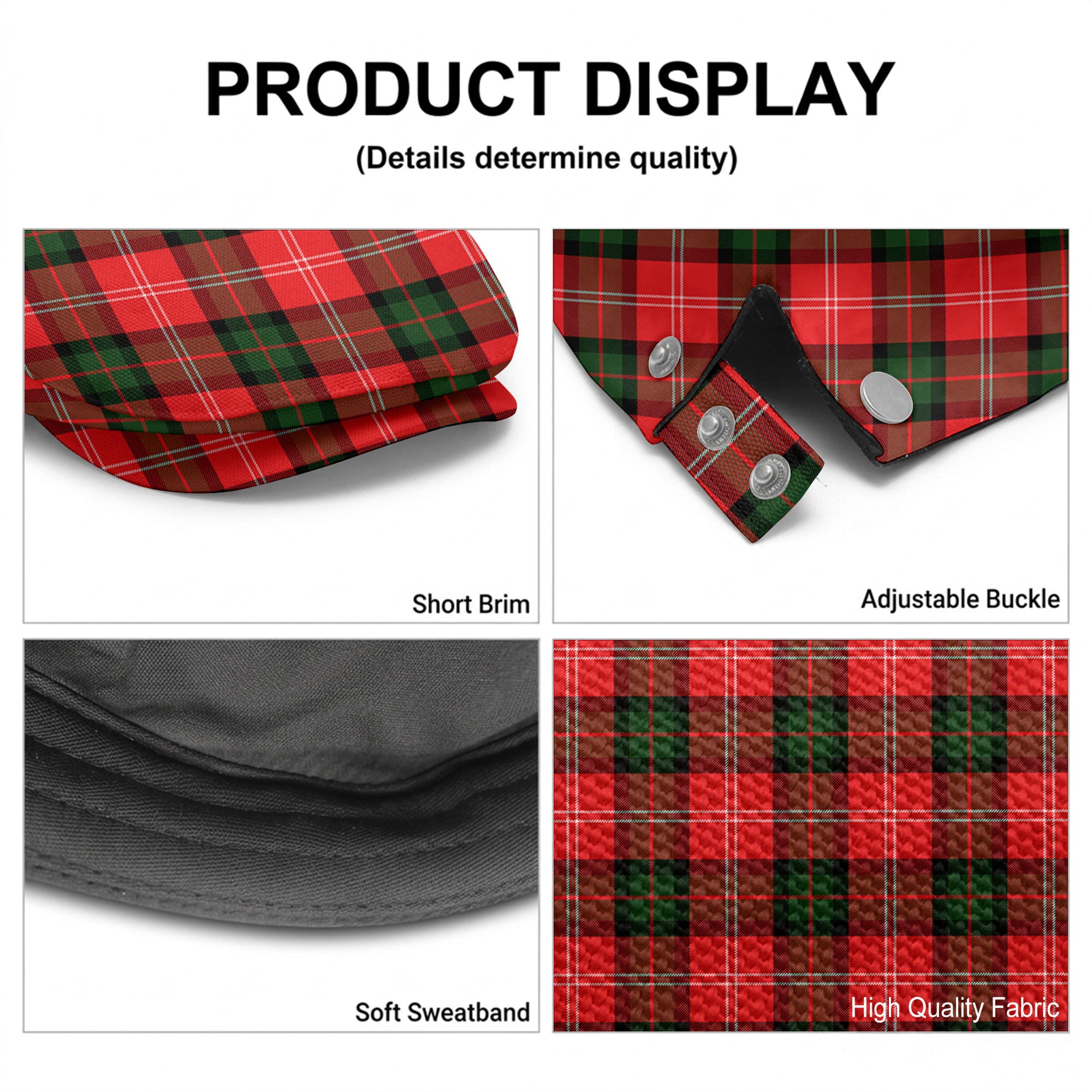 Nesbitt Modern Tartan Flat Caps