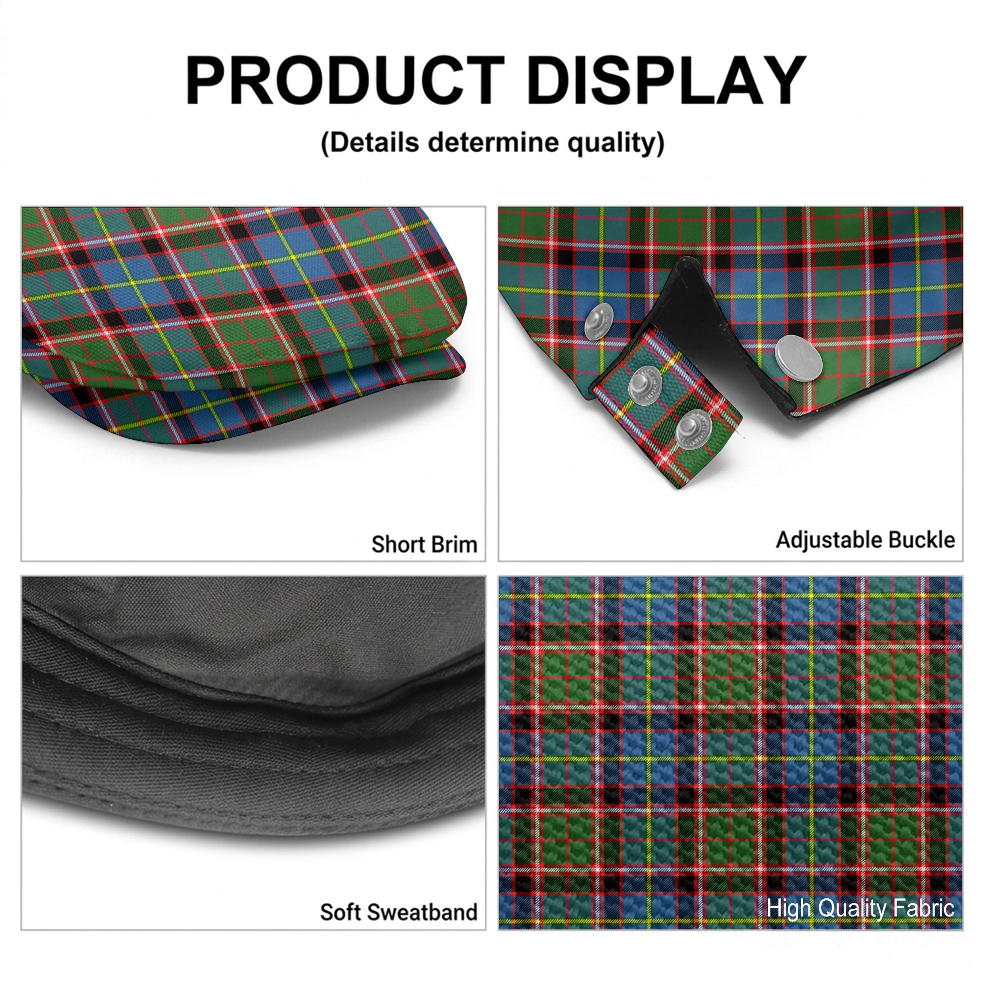 Norvel (or Norvill) Tartan Flat Caps