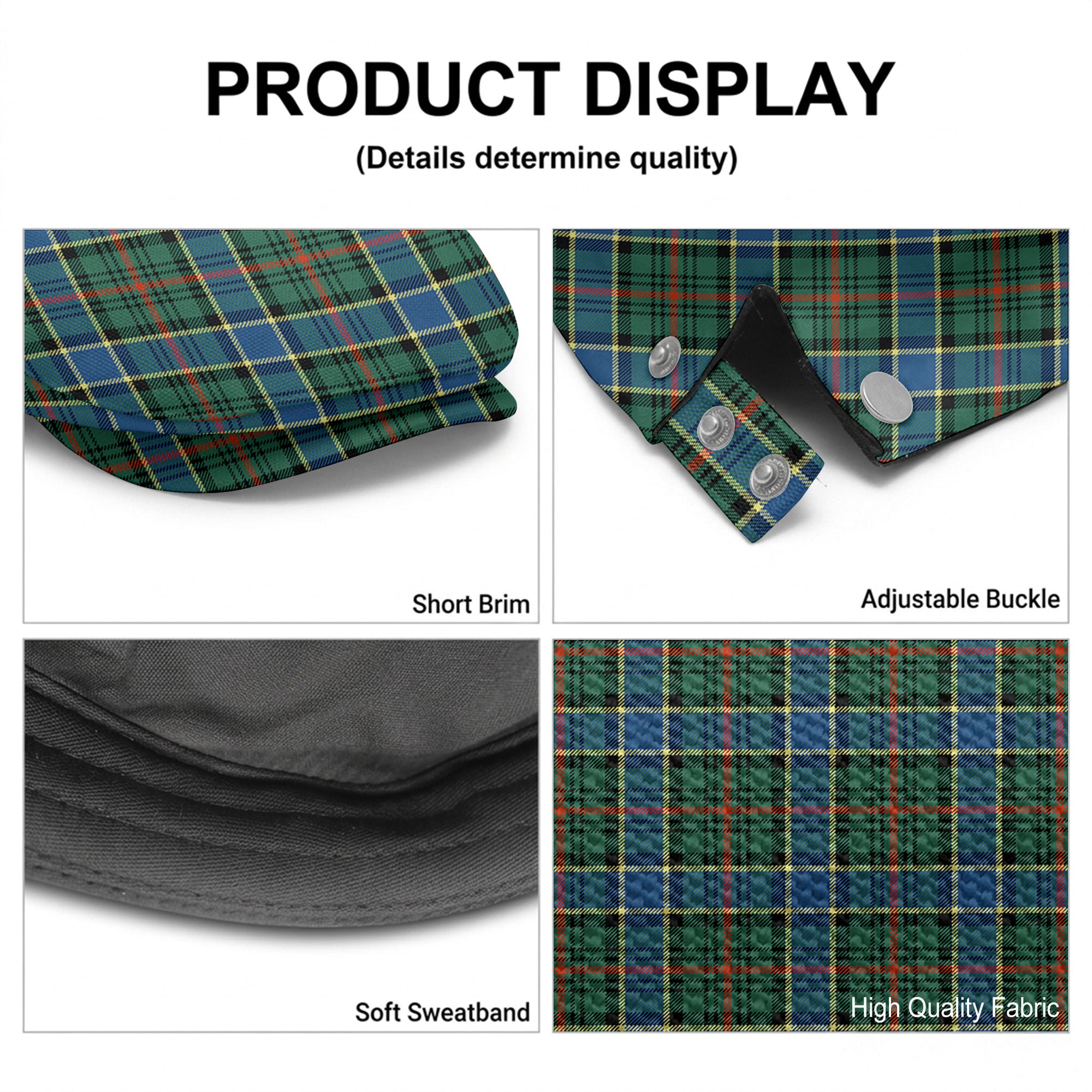 Ogilvie Hunting Ancient Tartan Flat Caps