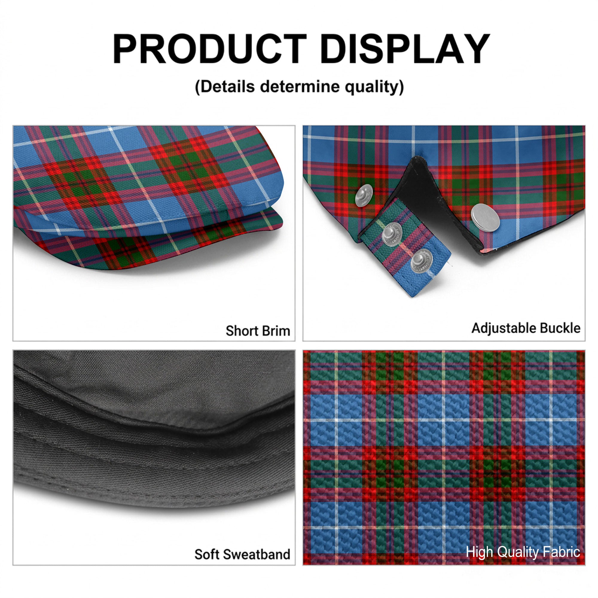 Preston Tartan Flat Caps