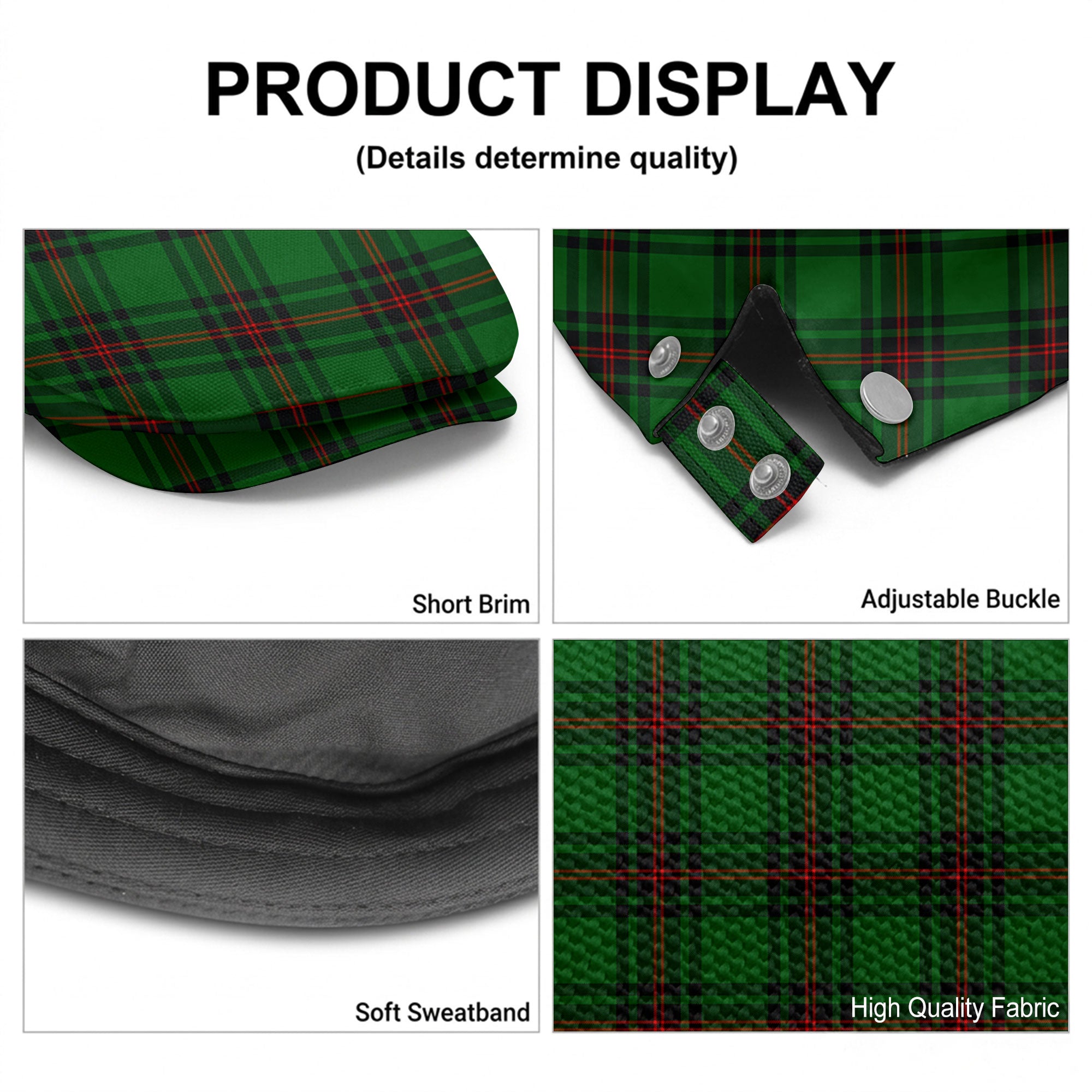 Primrose Tartan Flat Caps