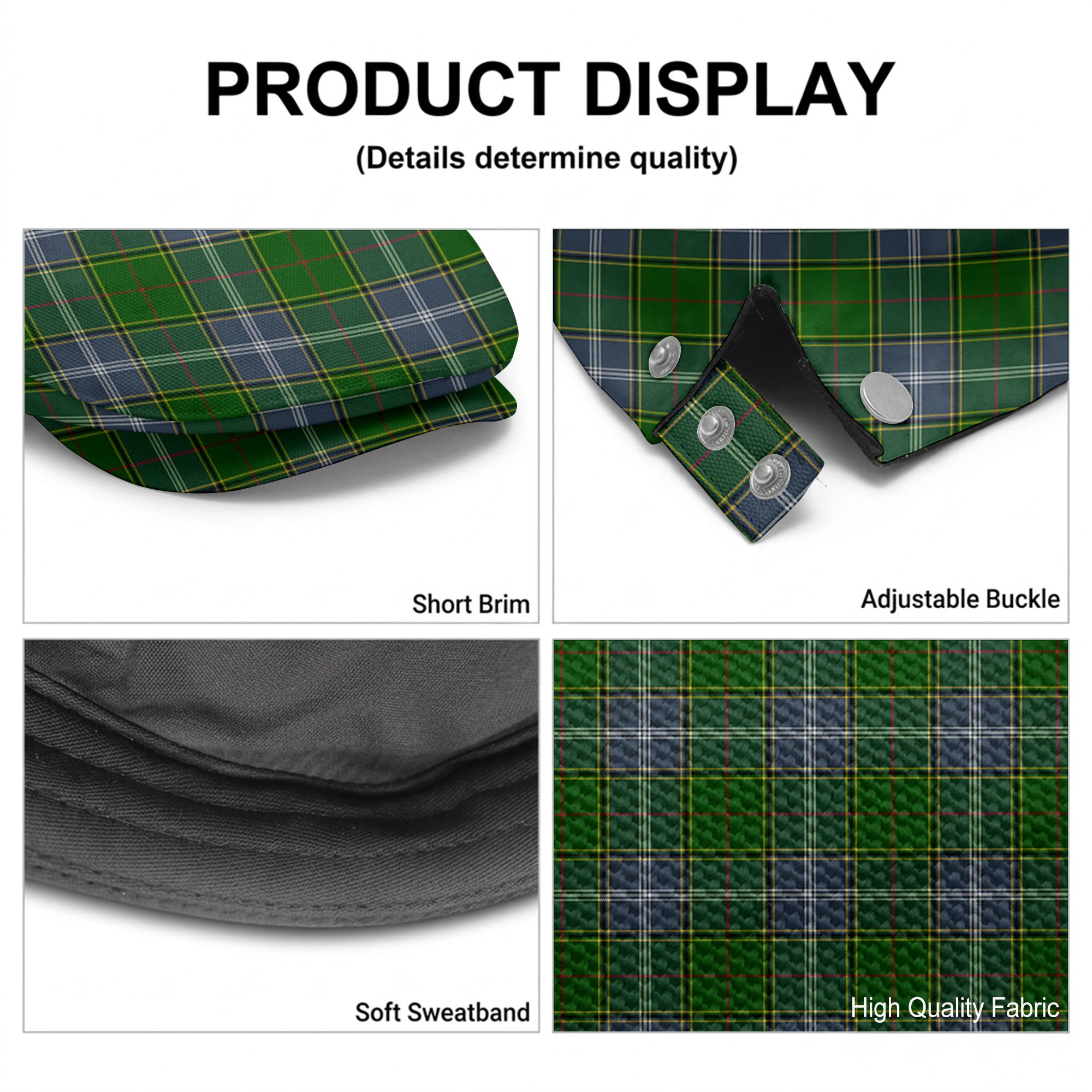 Pringle Tartan Flat Caps