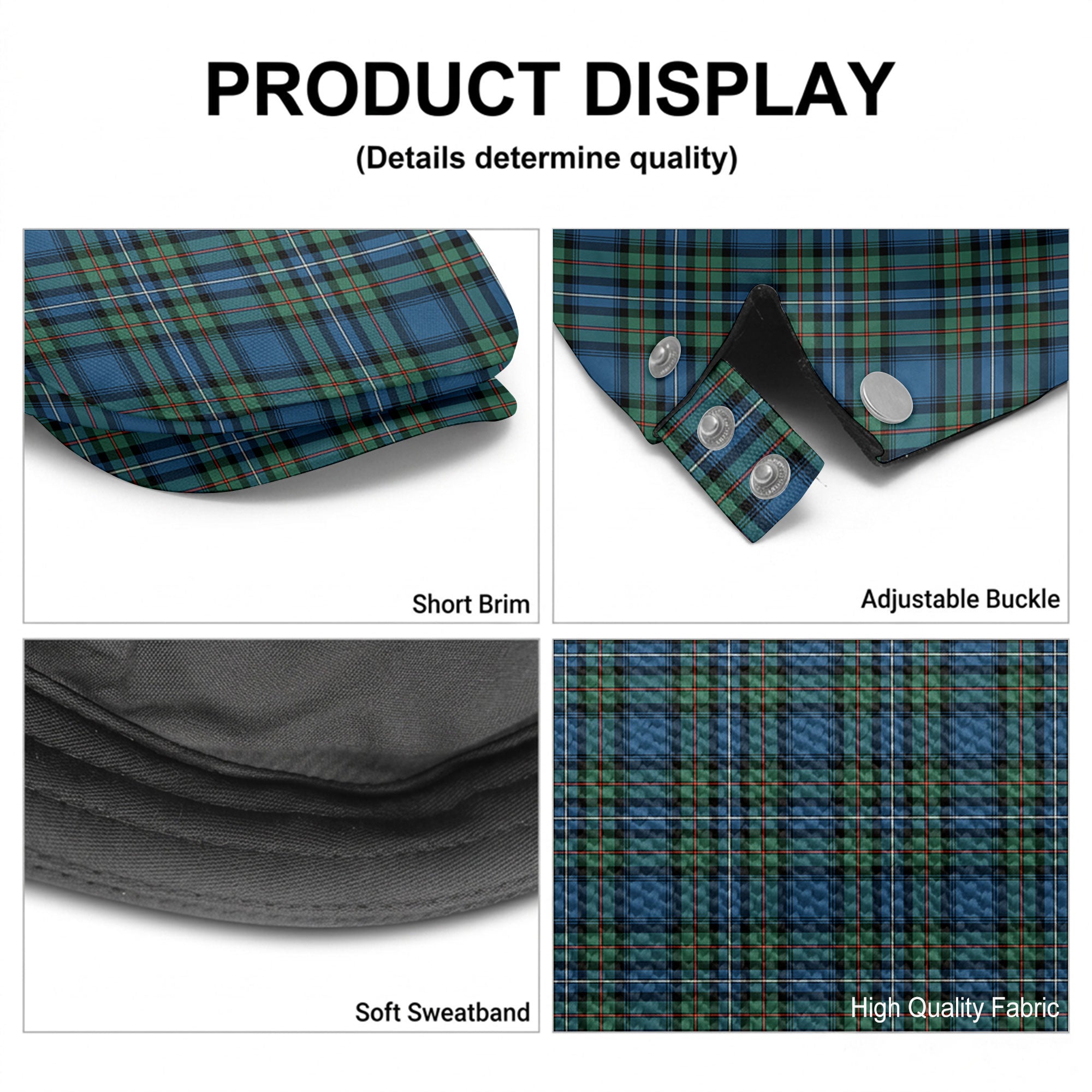 Robertson Hunting Ancient Tartan Flat Caps