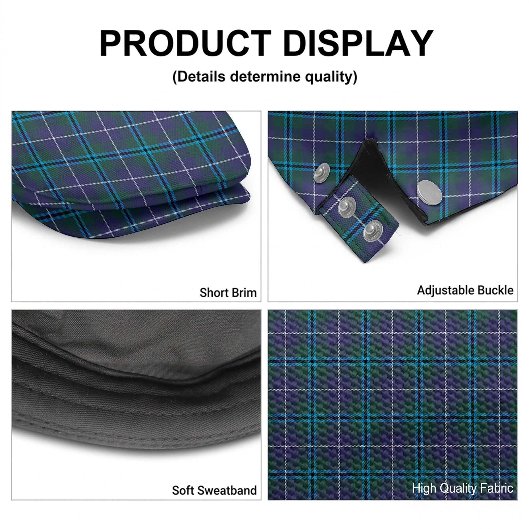 Sandilands Tartan Flat Caps