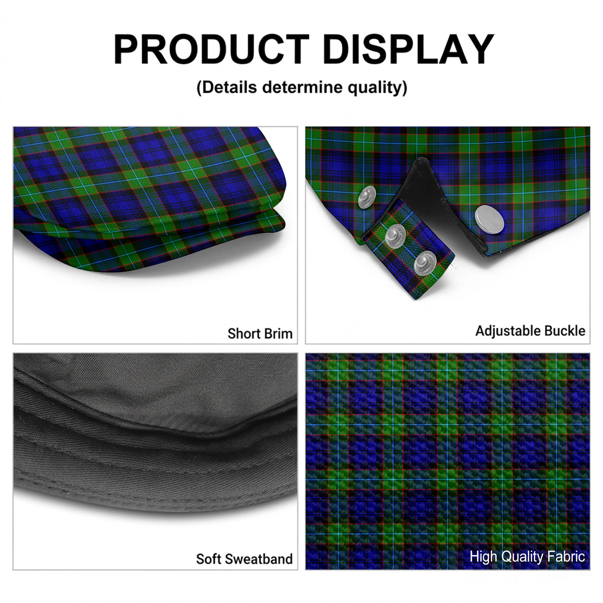 Sempill Modern Tartan Flat Caps