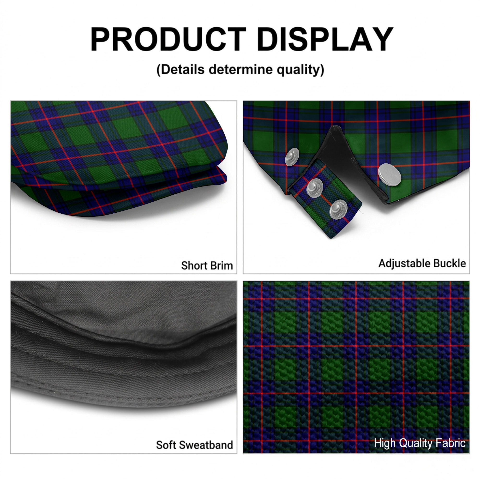 Shaw Modern Tartan Flat Caps