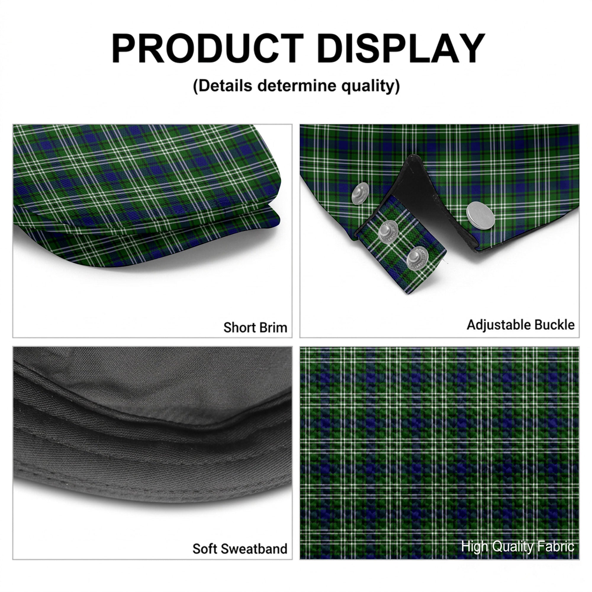 Spottiswood Tartan Flat Caps