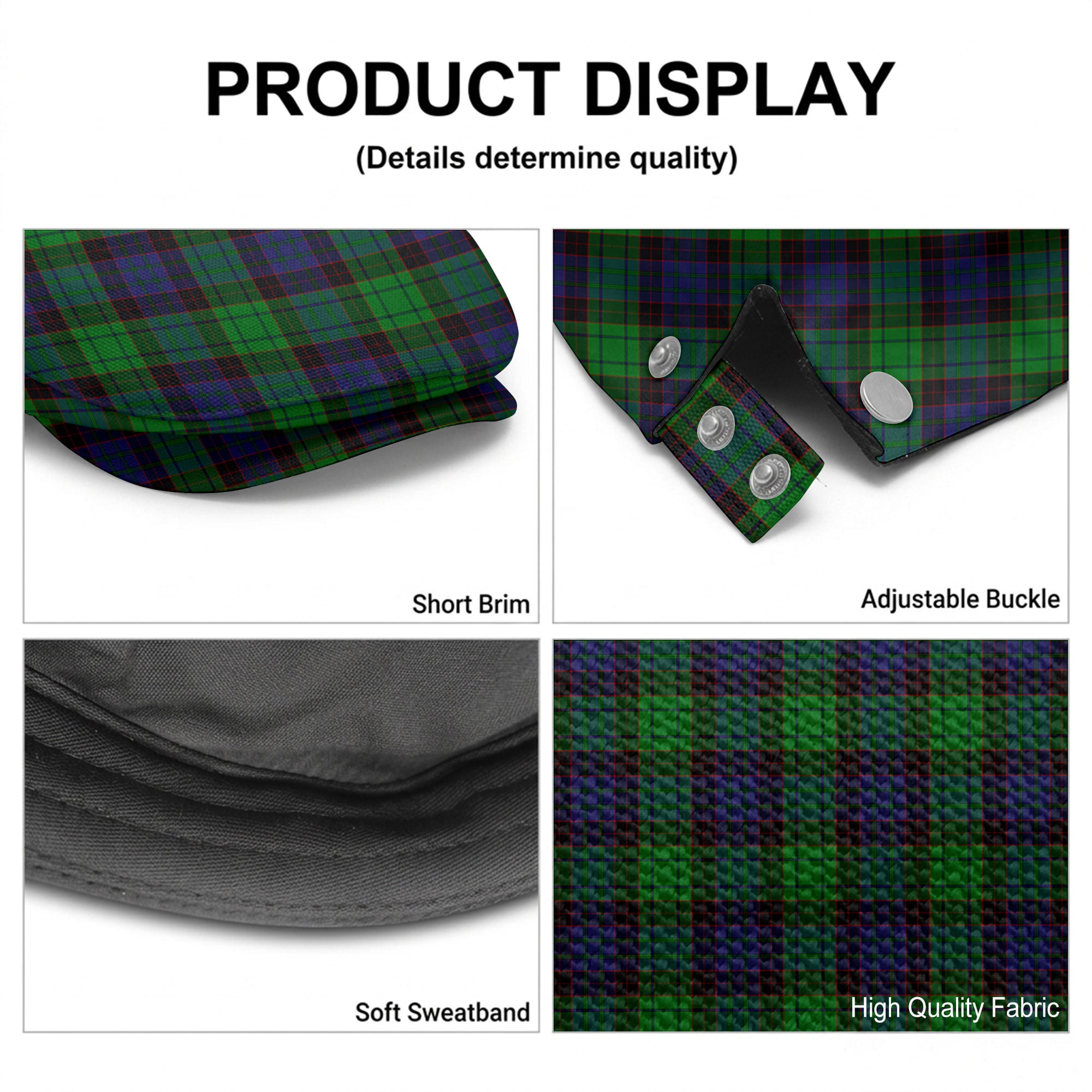 Stewart Old Modern Tartan Flat Caps