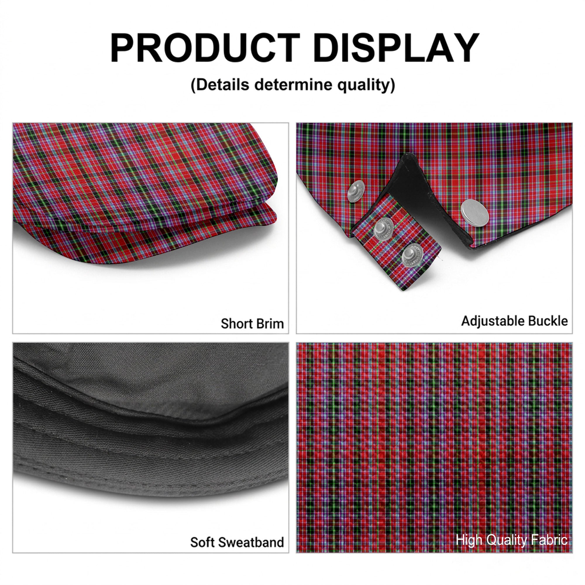 Straiton Tartan Flat Caps