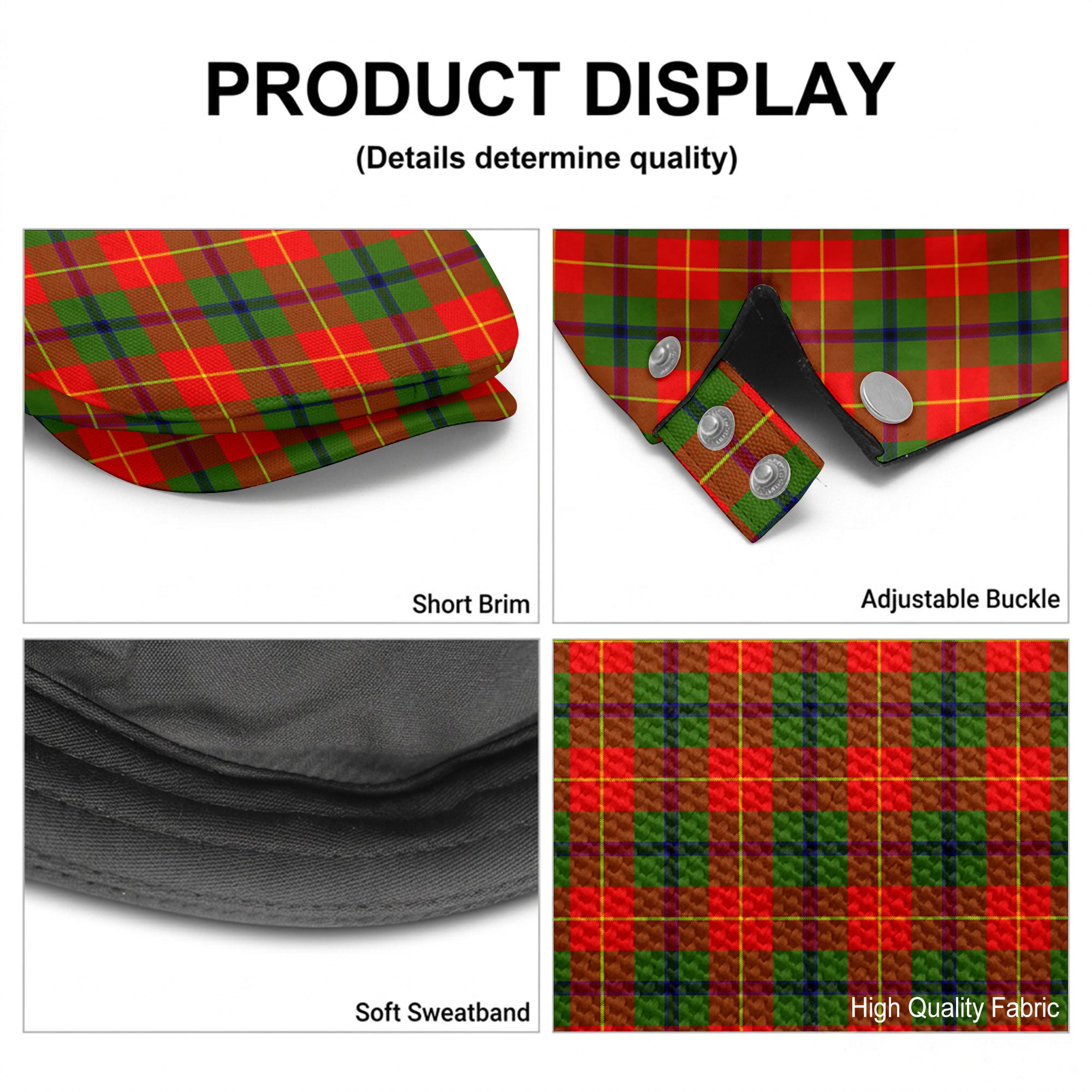 Turnbull Dress Tartan Flat Caps