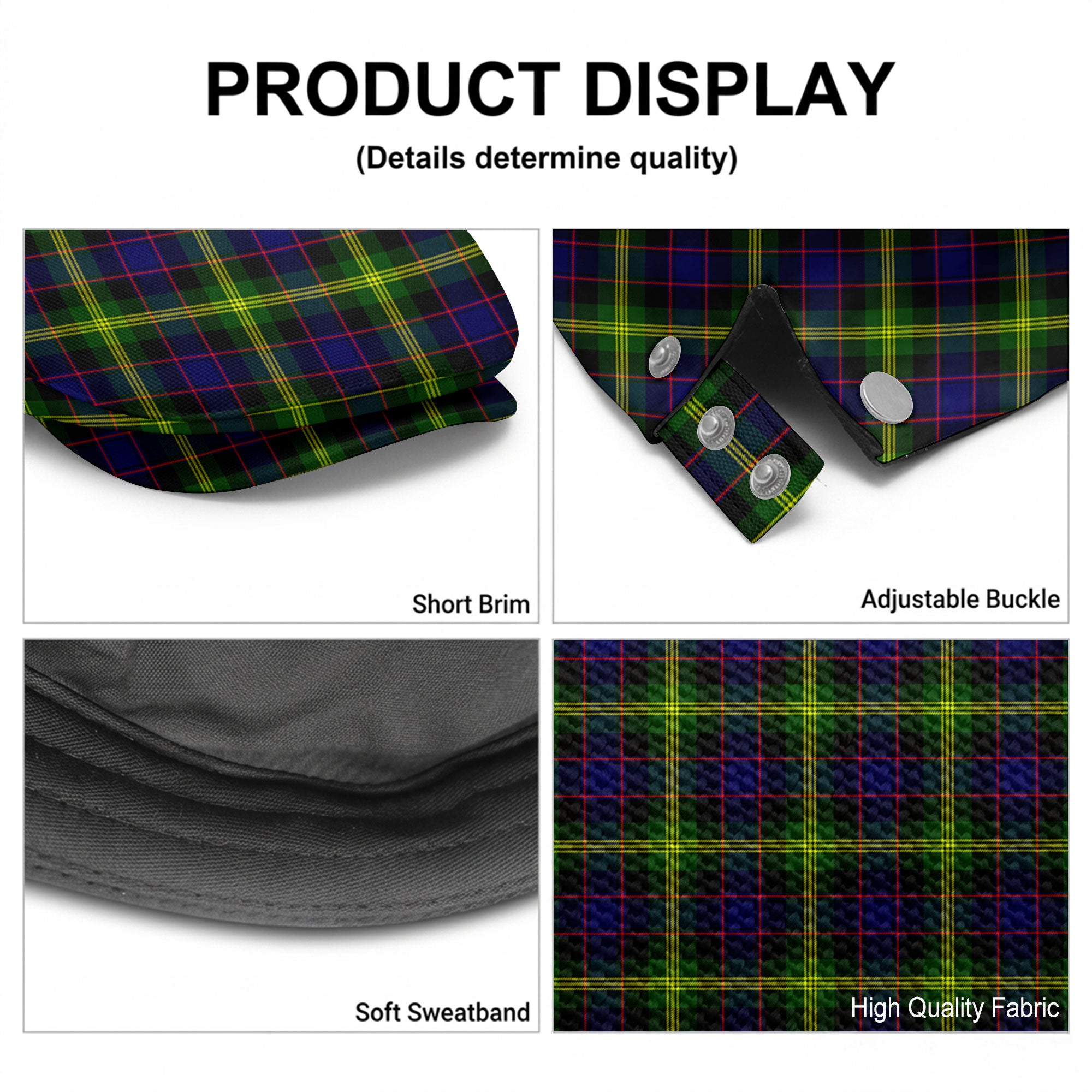 Watson Modern Tartan Flat Caps