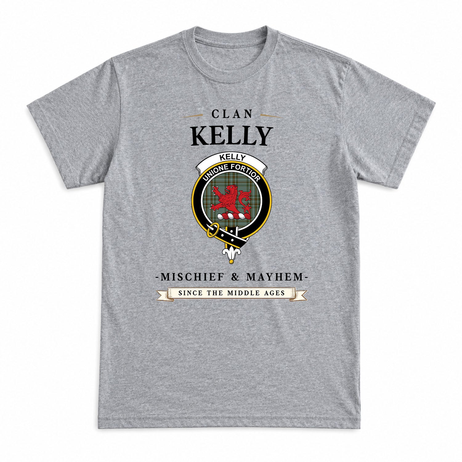 Kelly Dress Tartan Crest Mischief and Mayhem T-shirt