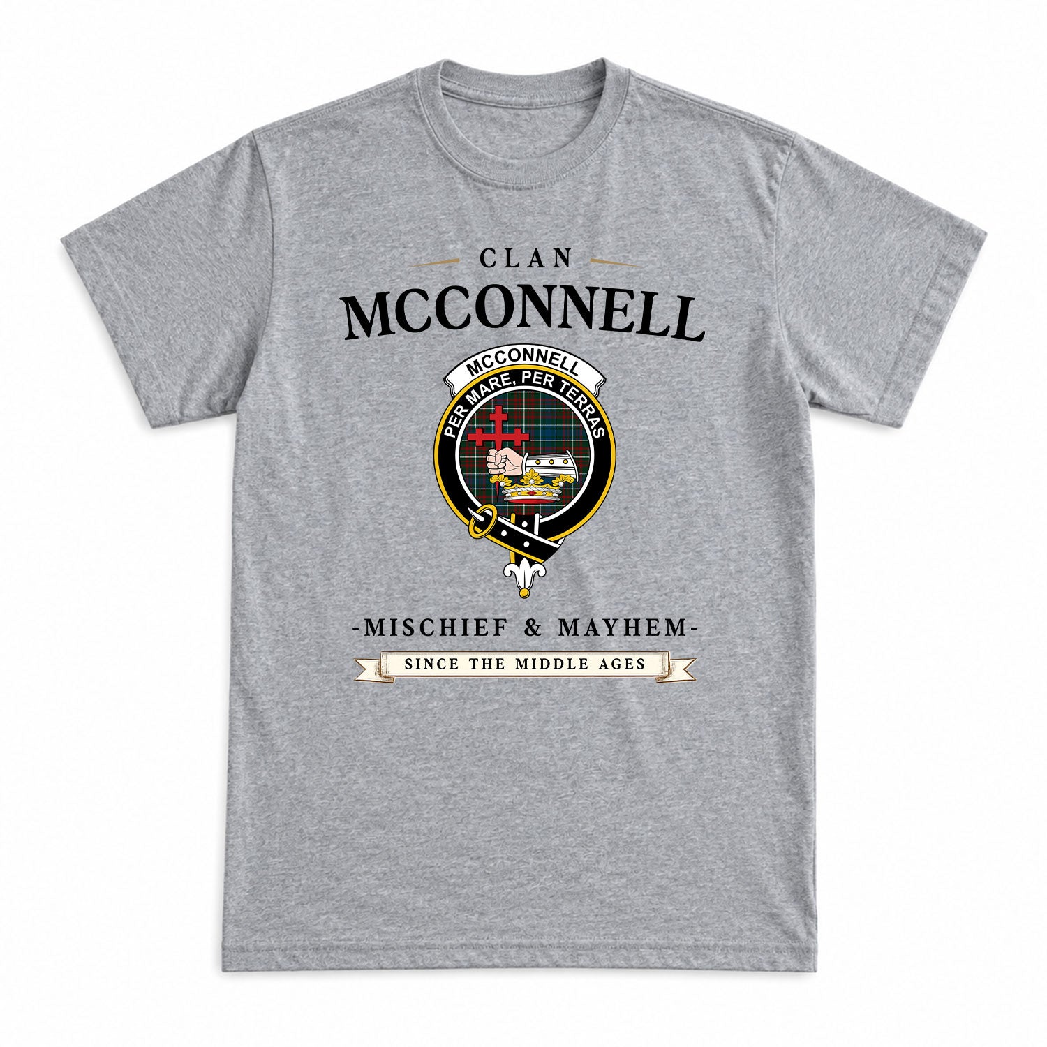 McConnell Tartan Crest Mischief and Mayhem T-shirt