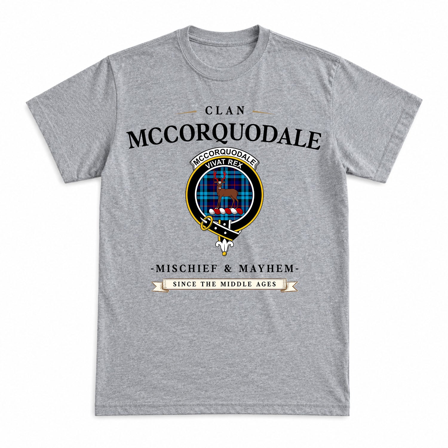 McCorquodale Tartan Crest Mischief and Mayhem T-shirt