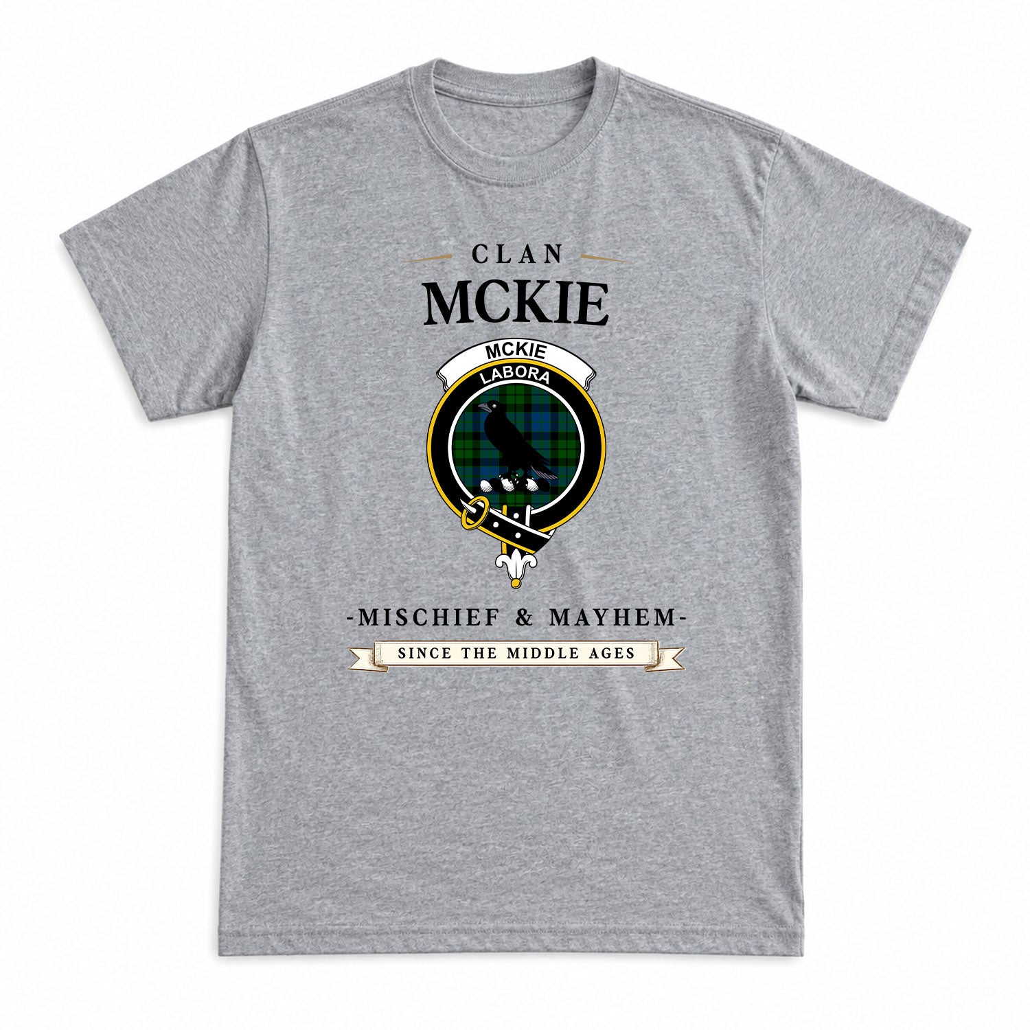 McKie Tartan Crest Mischief and Mayhem T-shirt