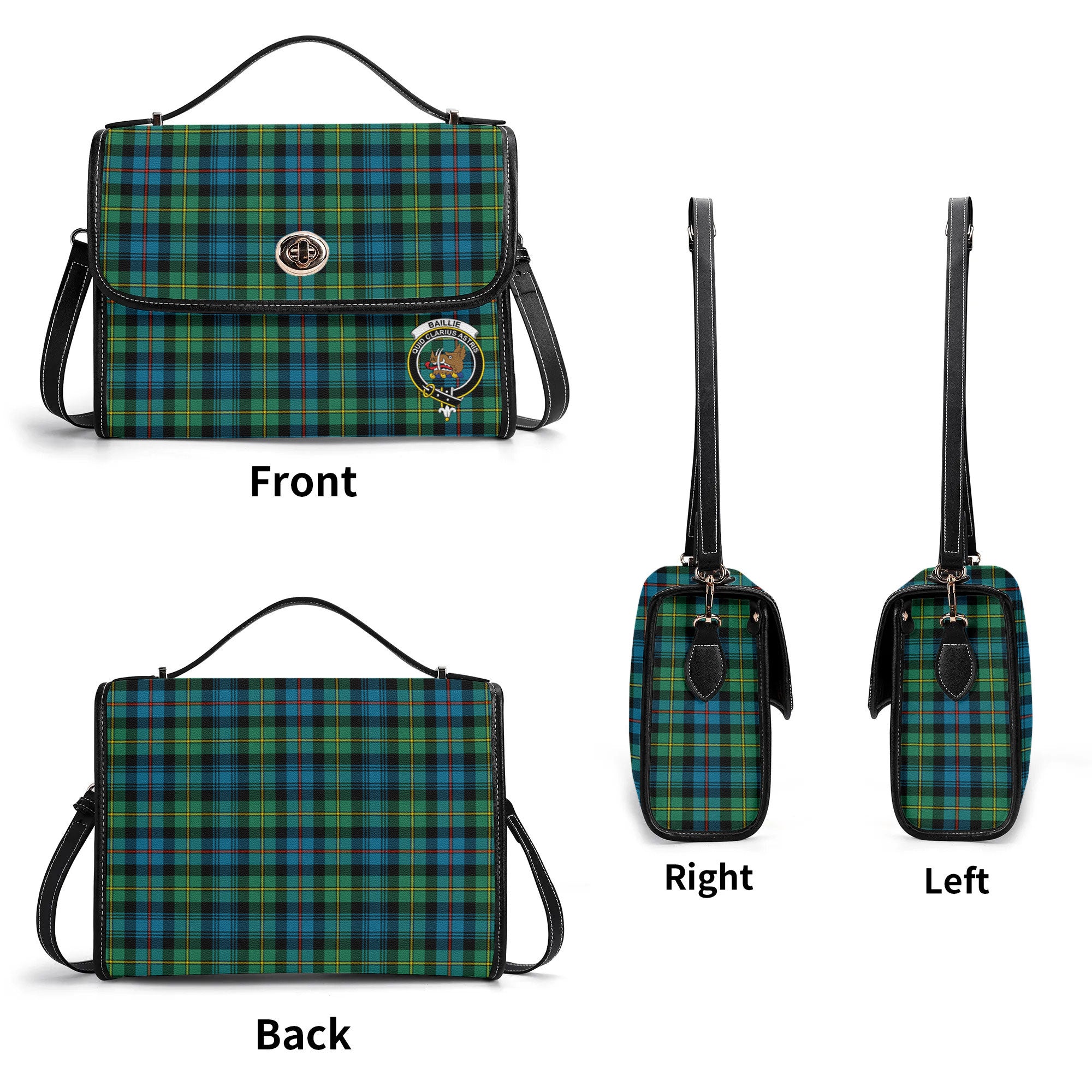 Baillie Ancient Tartan Crest Satchel Bag