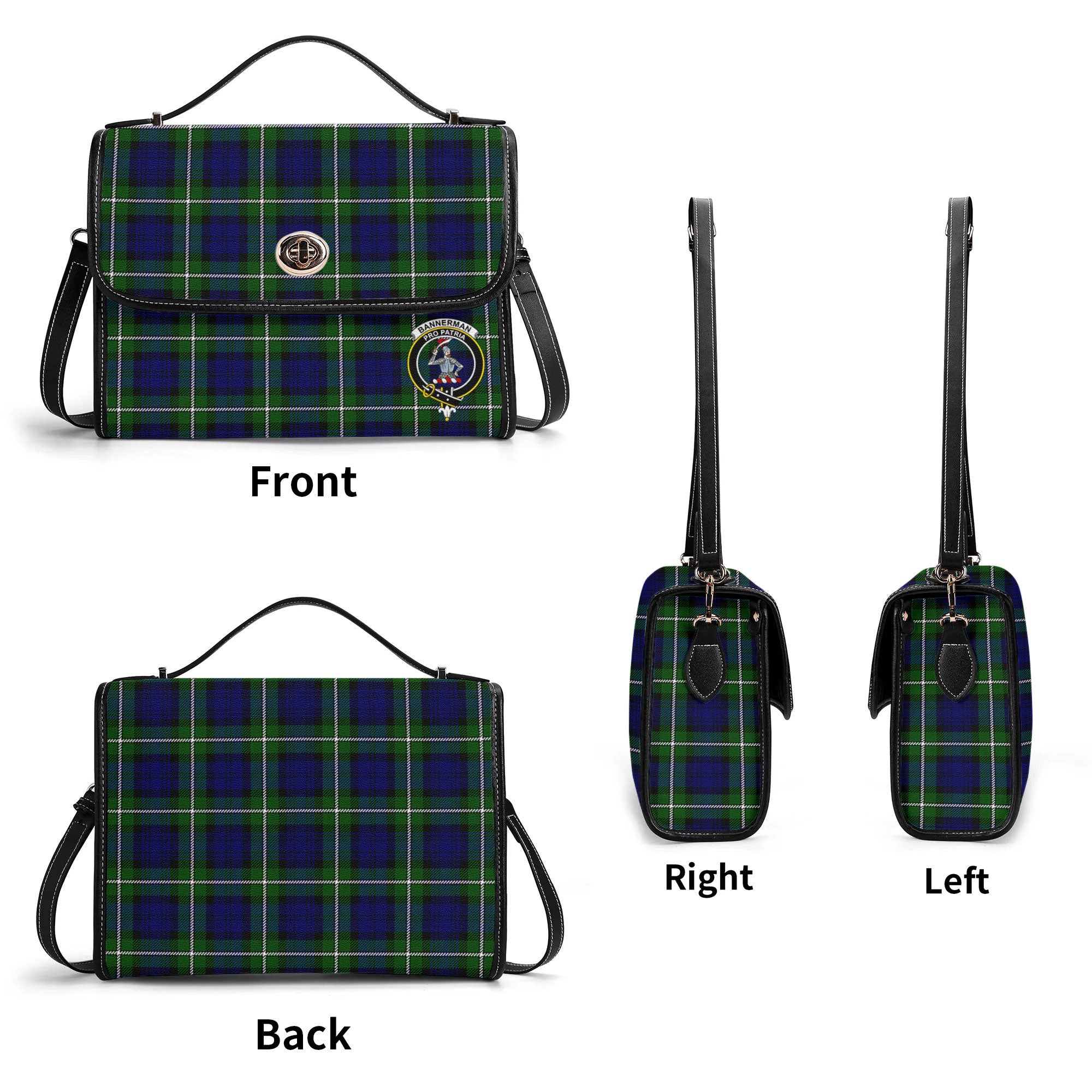 Bannerman Tartan Crest Satchel Bag