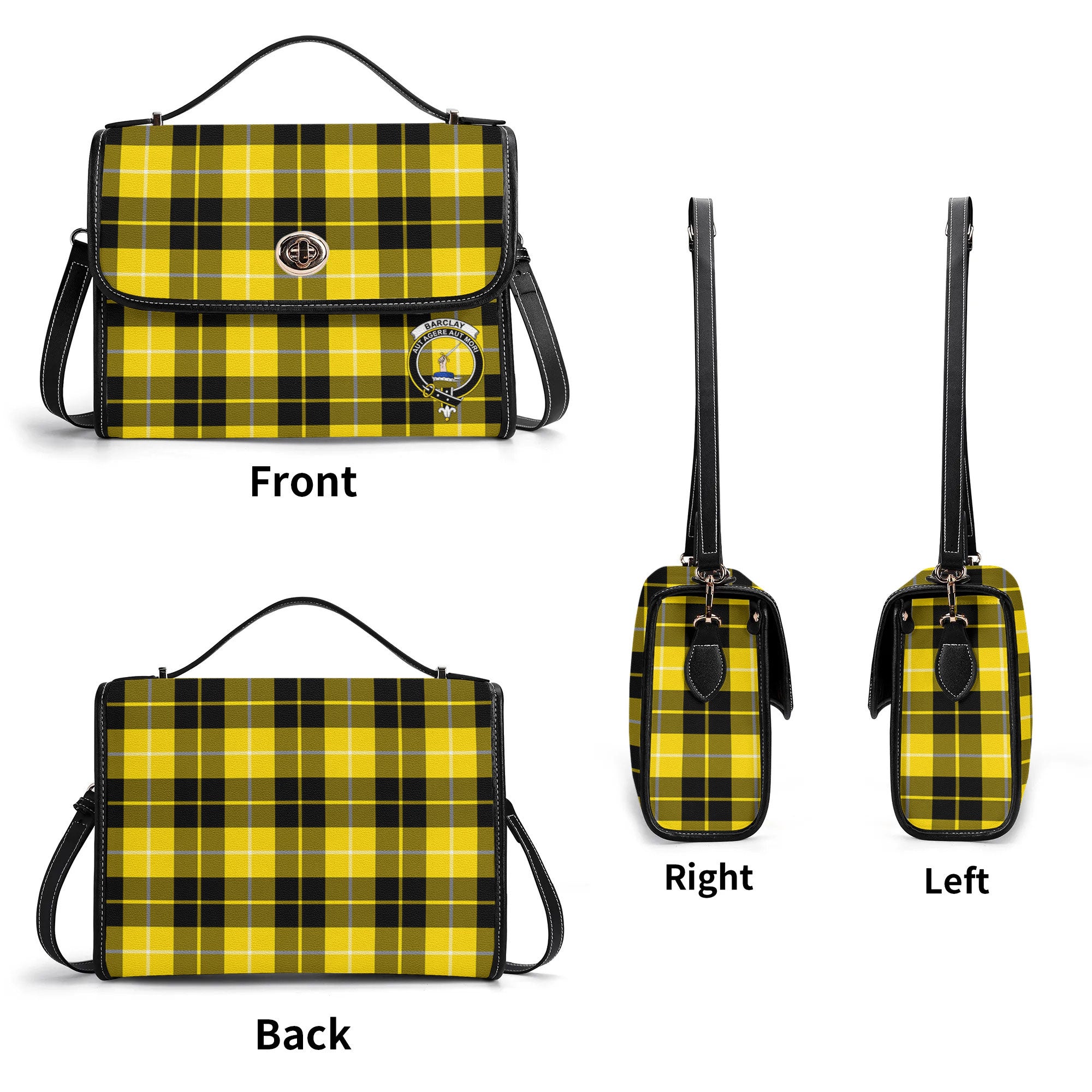 Barclay Dress Modern Tartan Crest Satchel Bag