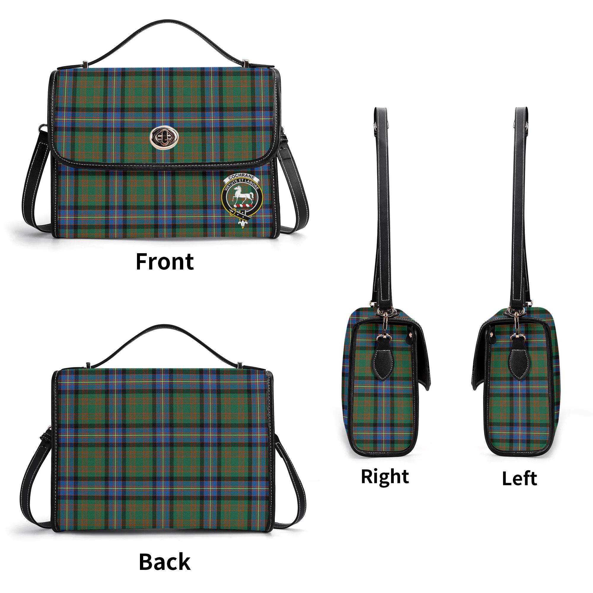 Cochrane Ancient Tartan Crest Satchel Bag