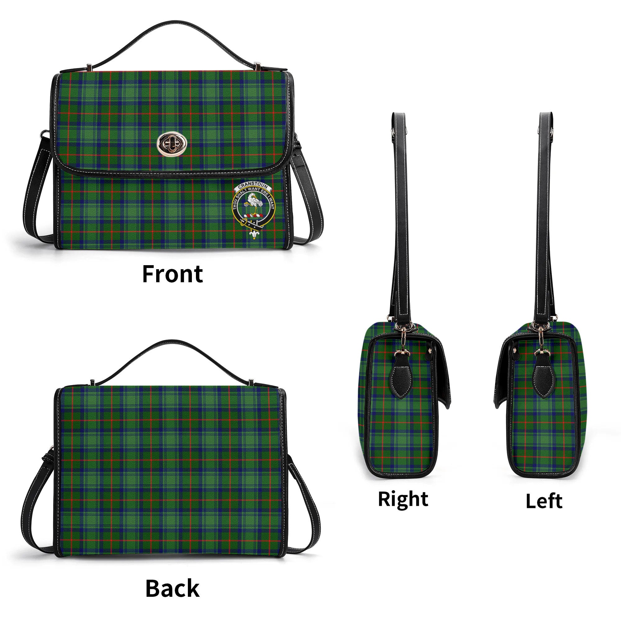 Cranstoun Tartan Crest Satchel Bag