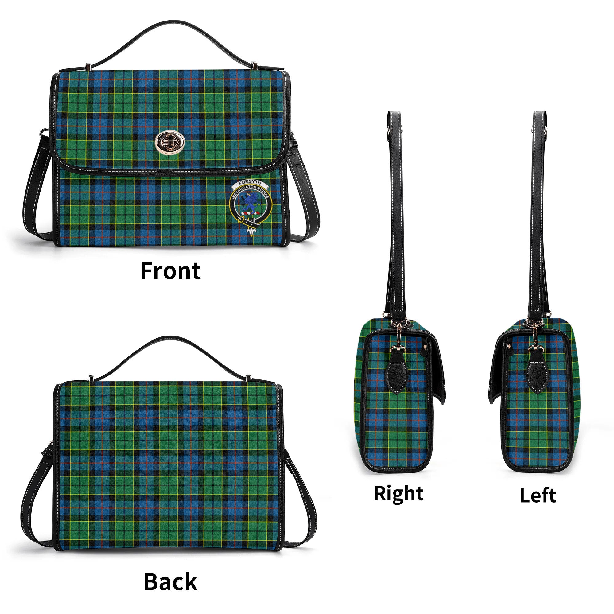 Forsyth Ancient Tartan Crest Satchel Bag