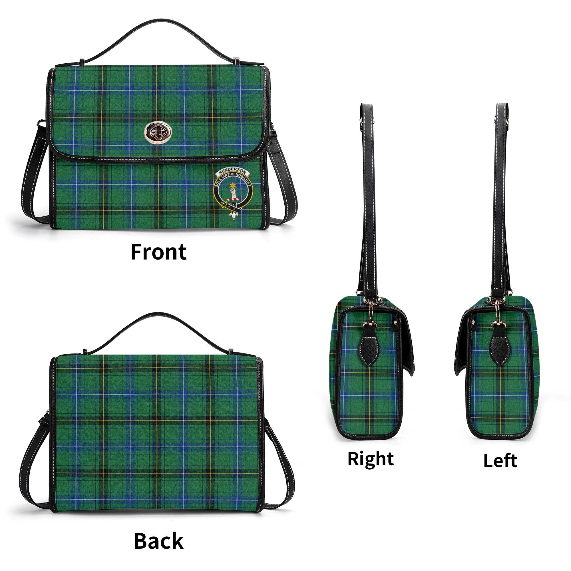 Henderson Ancient Tartan Crest Satchel Bag