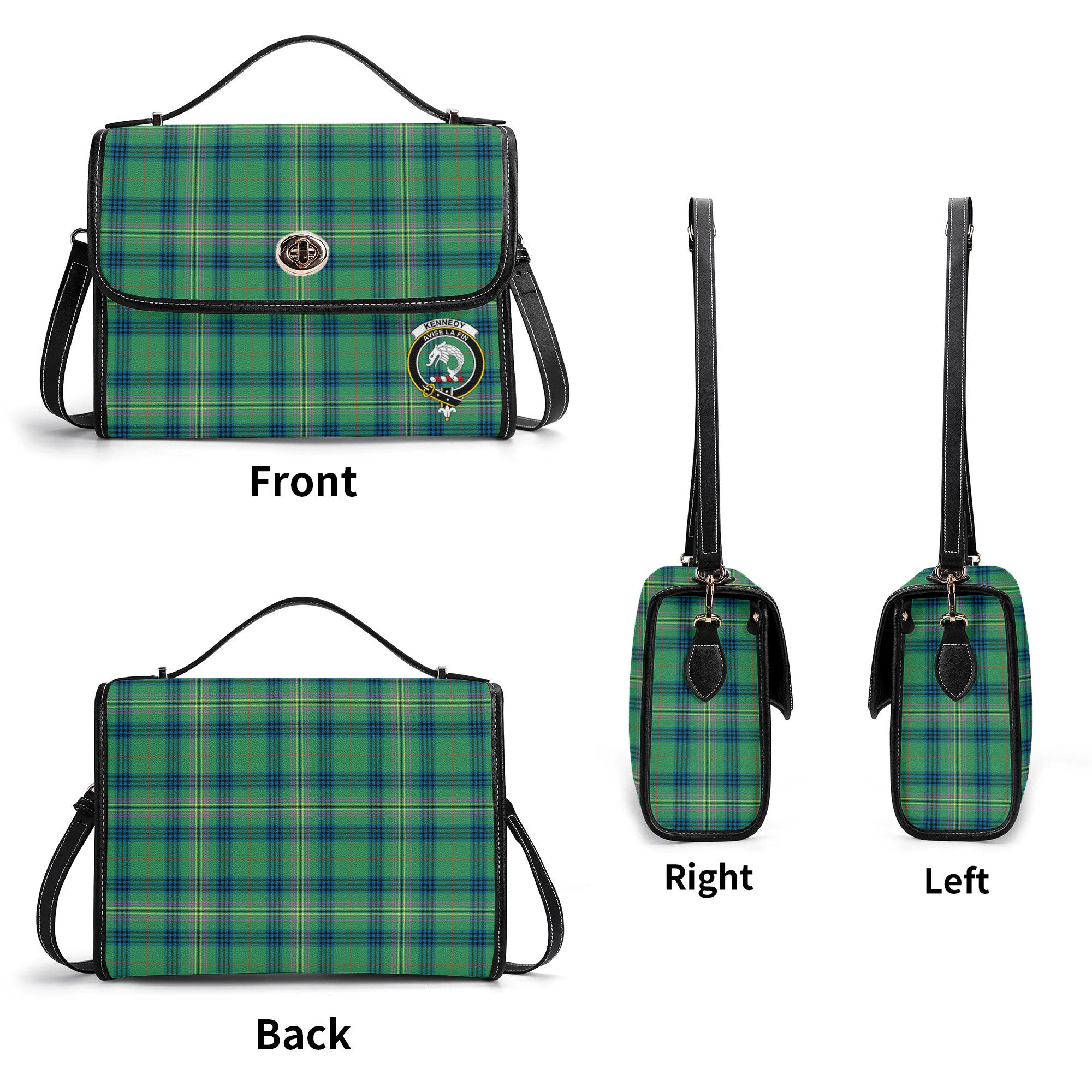 Kennedy Ancient Tartan Crest Satchel Bag