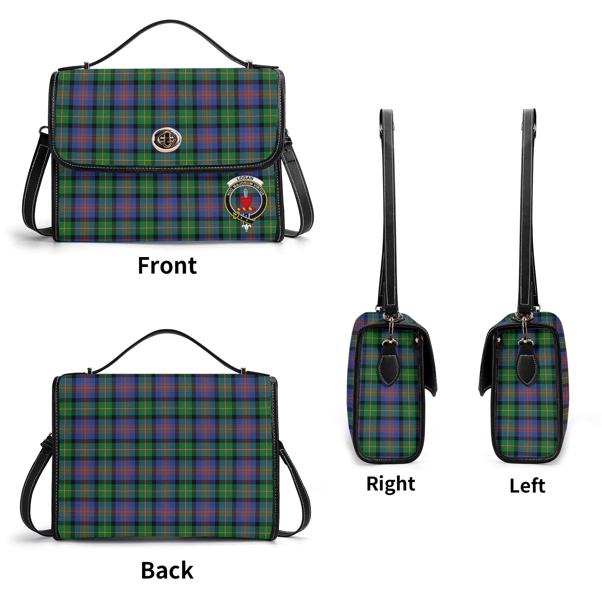 Logan Ancient Tartan Crest Satchel Bag
