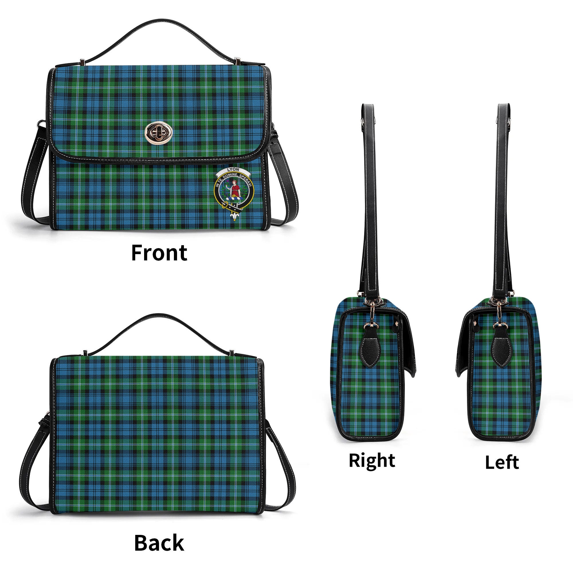 Lyon Tartan Crest Satchel Bag