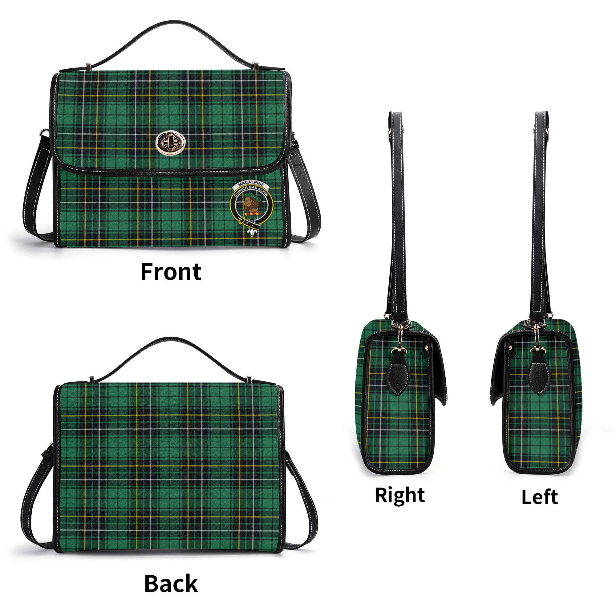 MacAlpine Ancient Tartan Crest Satchel Bag