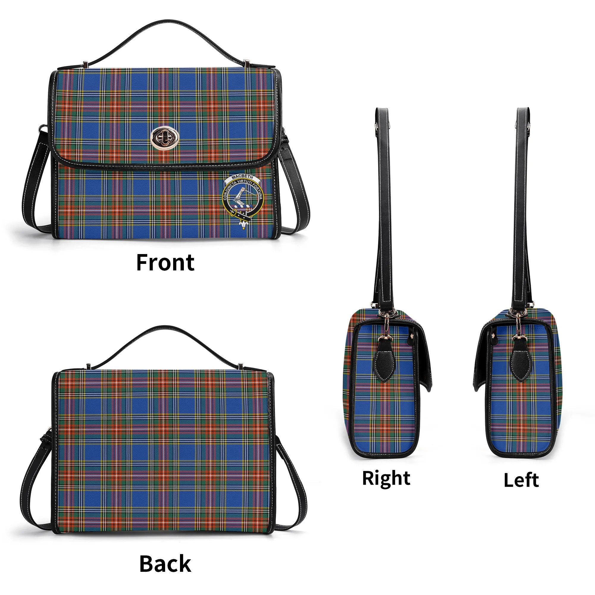 MacBeth Ancient Tartan Crest Satchel Bag