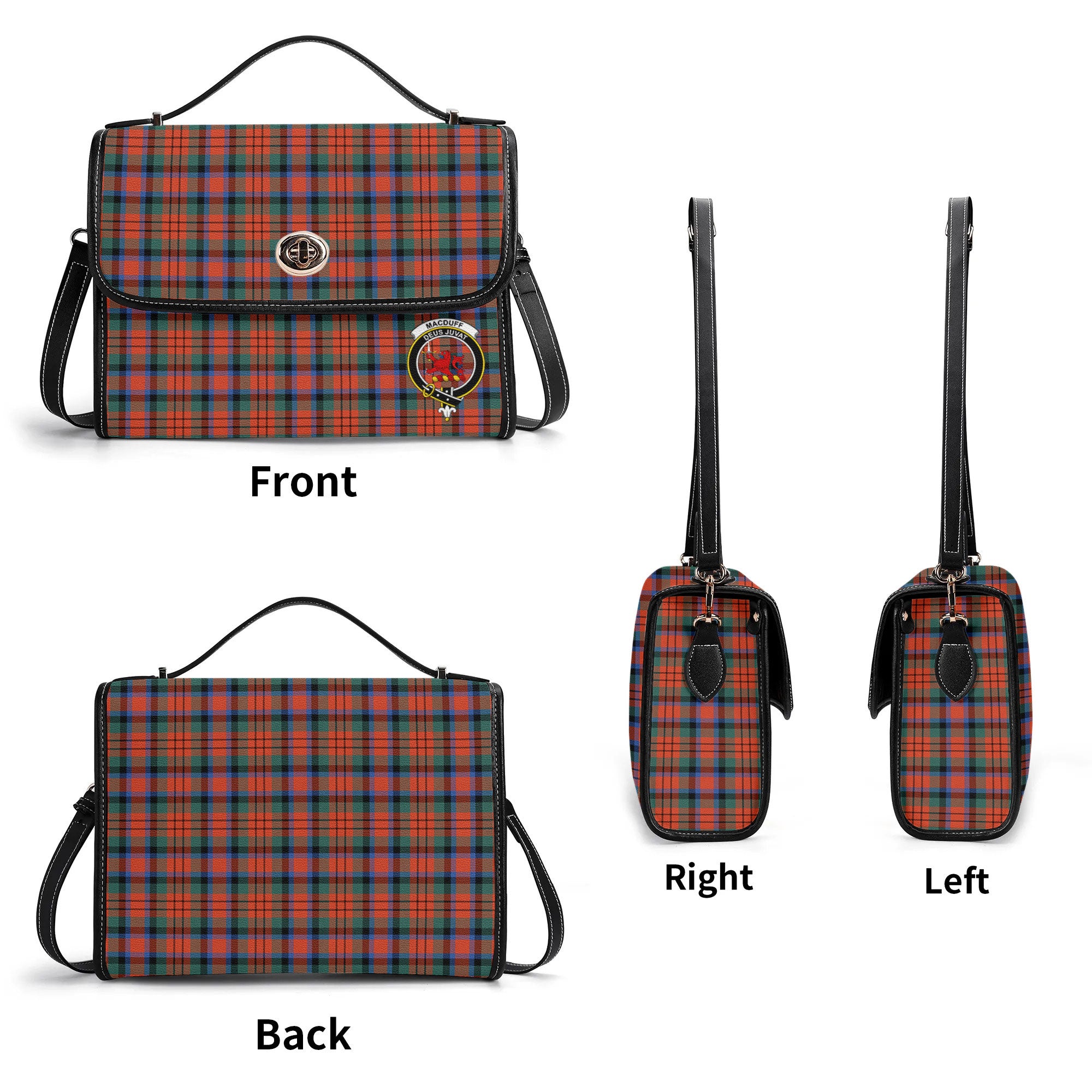 MacDuff Ancient Tartan Crest Satchel Bag