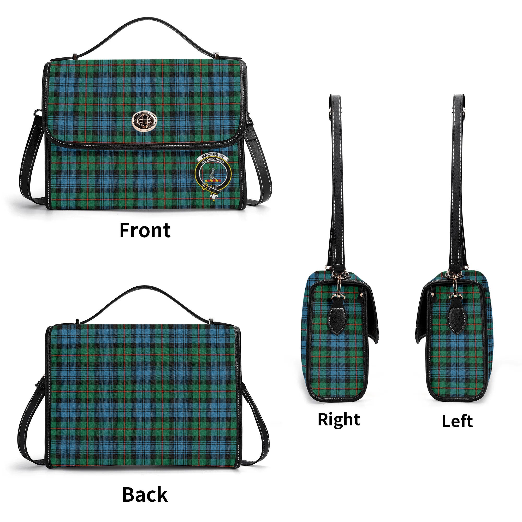 MacKinlay Ancient Tartan Crest Satchel Bag