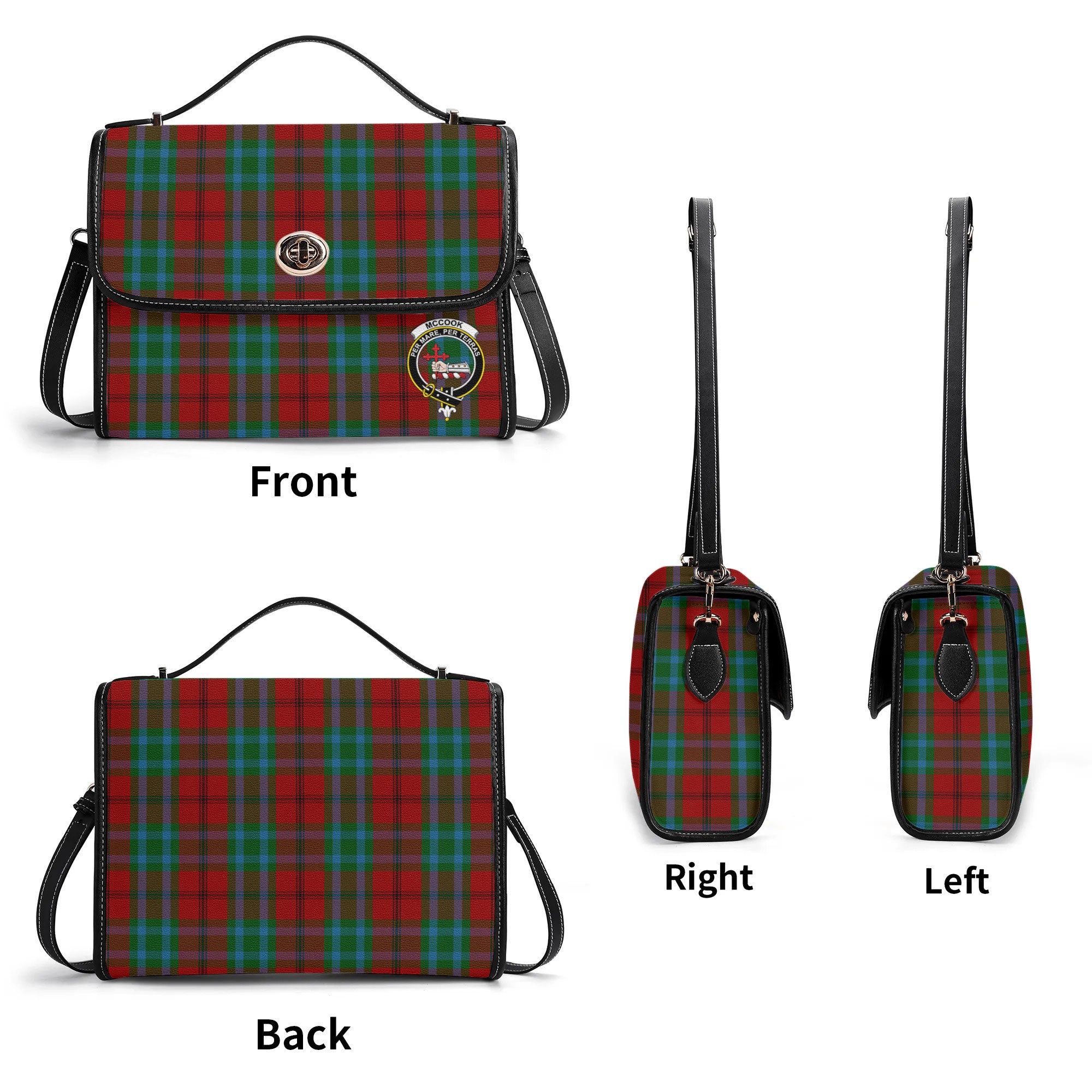 McCook Tartan Crest Satchel Bag
