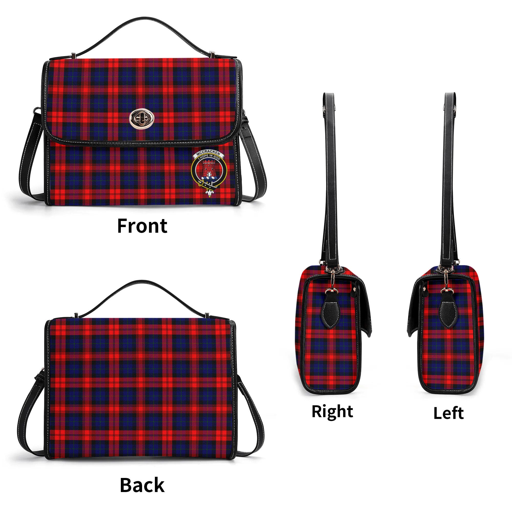 McCracken Tartan Crest Satchel Bag