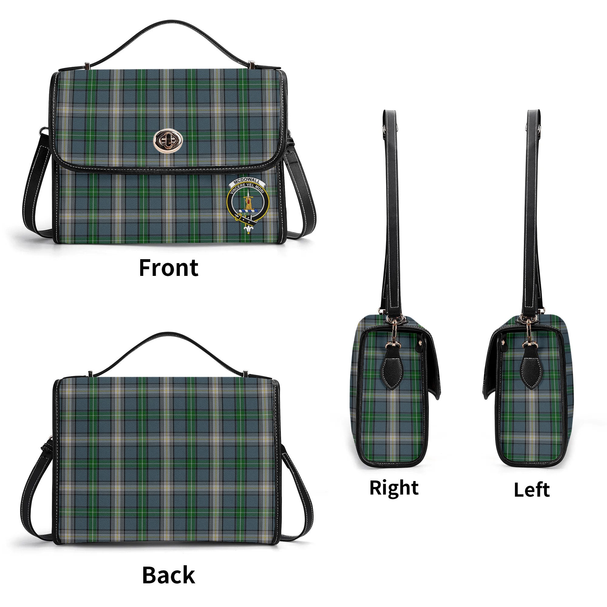 McDowall Tartan Crest Satchel Bag