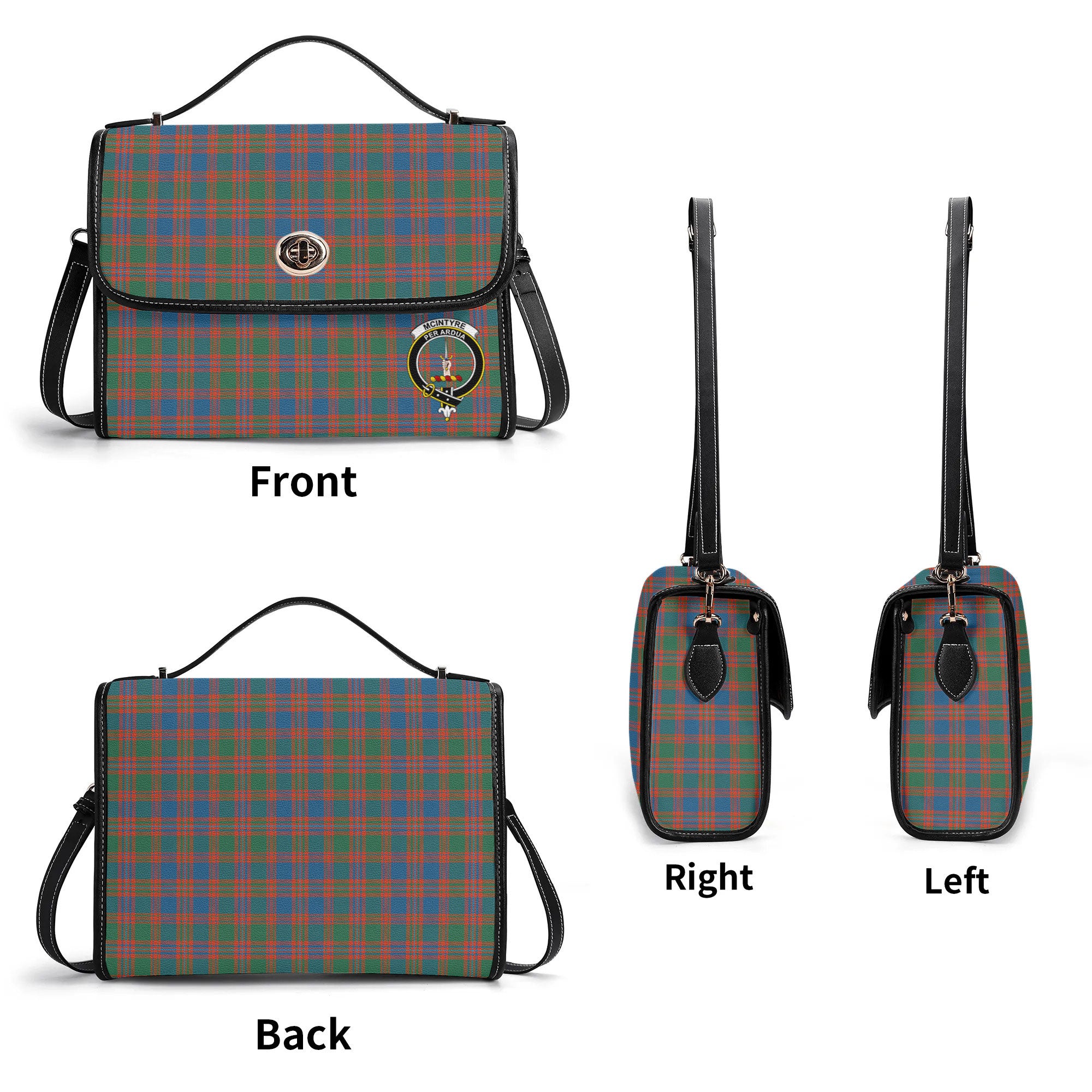 McIntyre Ancient Tartan Crest Satchel Bag