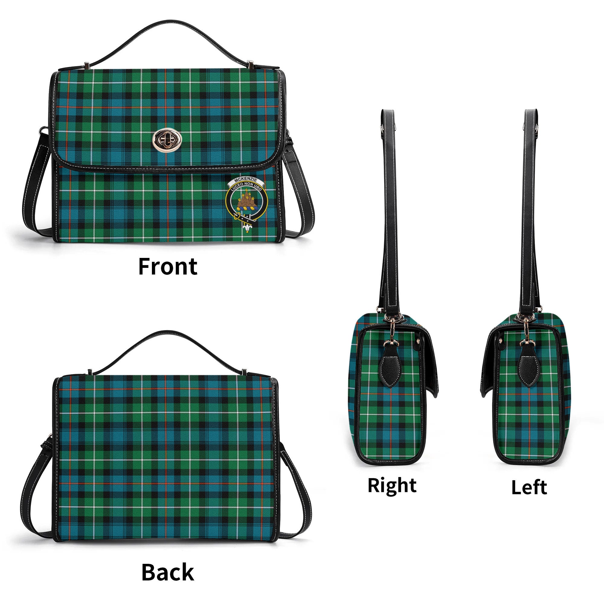 McKenzie Ancient Tartan Crest Satchel Bag