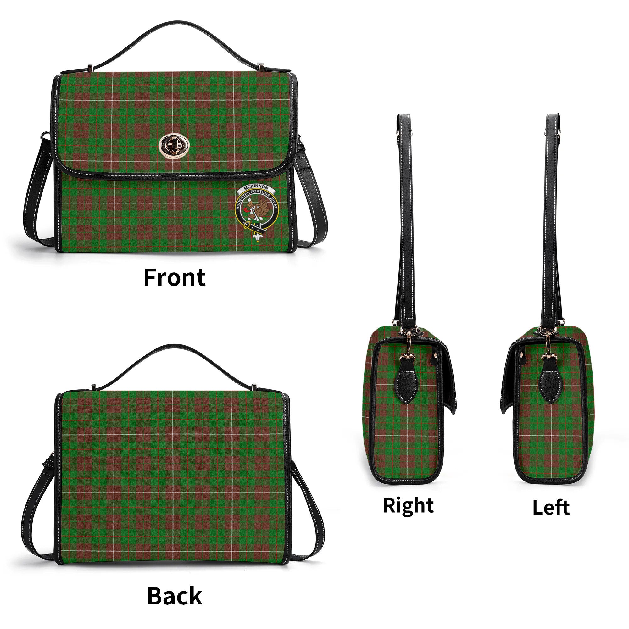 McKinnon Hunting Modern Tartan Crest Satchel Bag