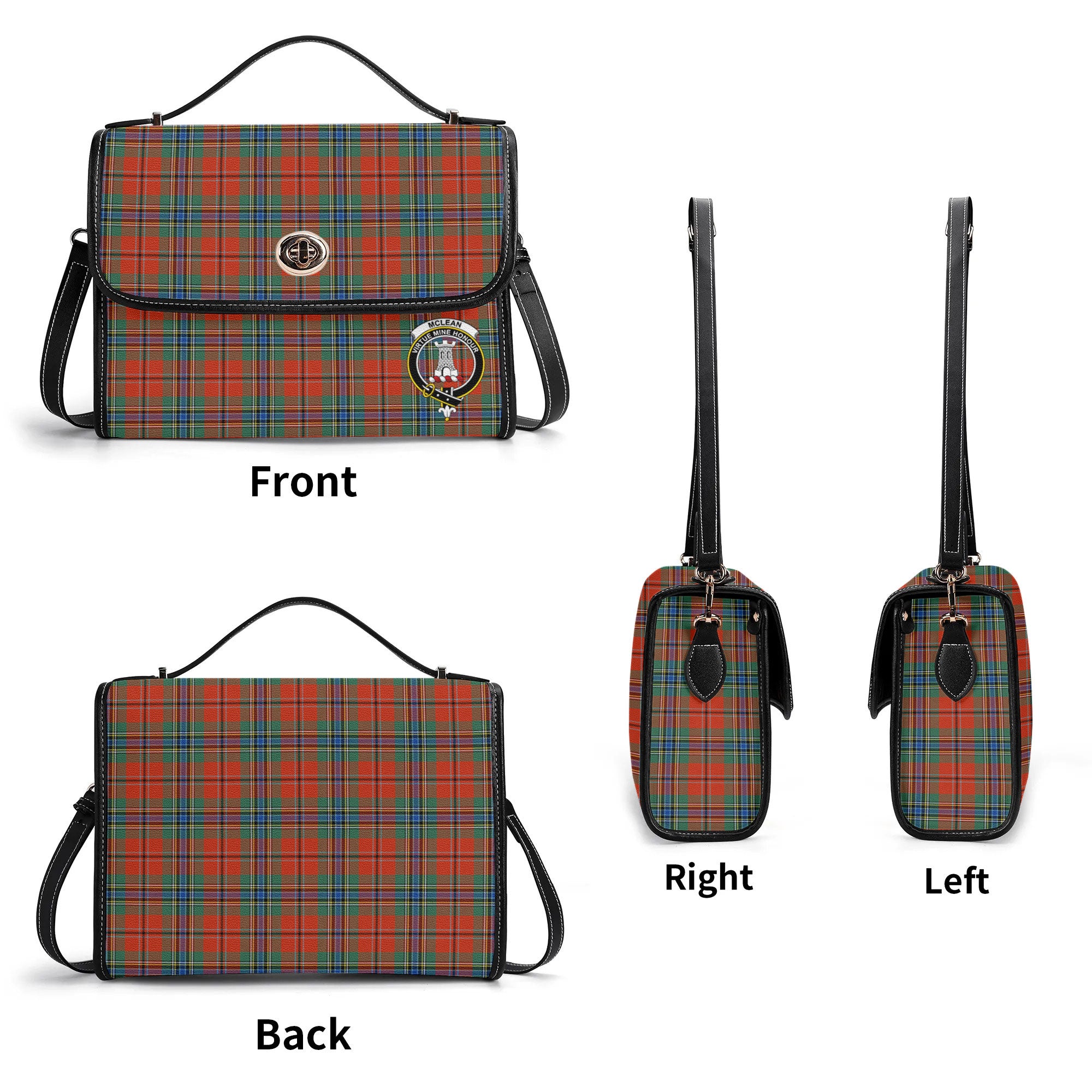 McLean of Duart Ancient Tartan Crest Satchel Bag