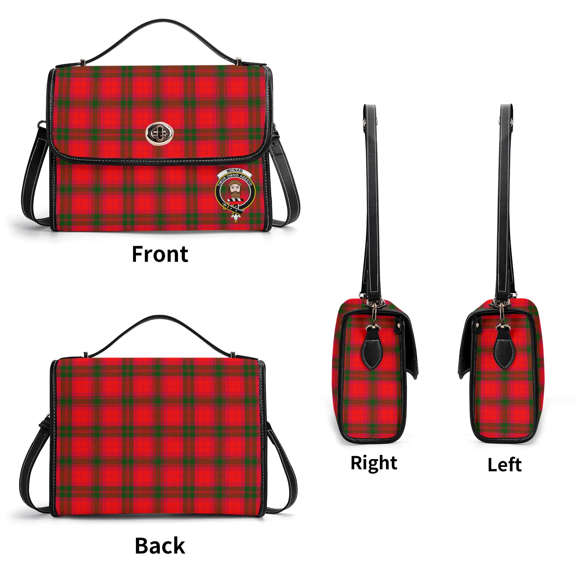 McNab Modern Tartan Crest Satchel Bag
