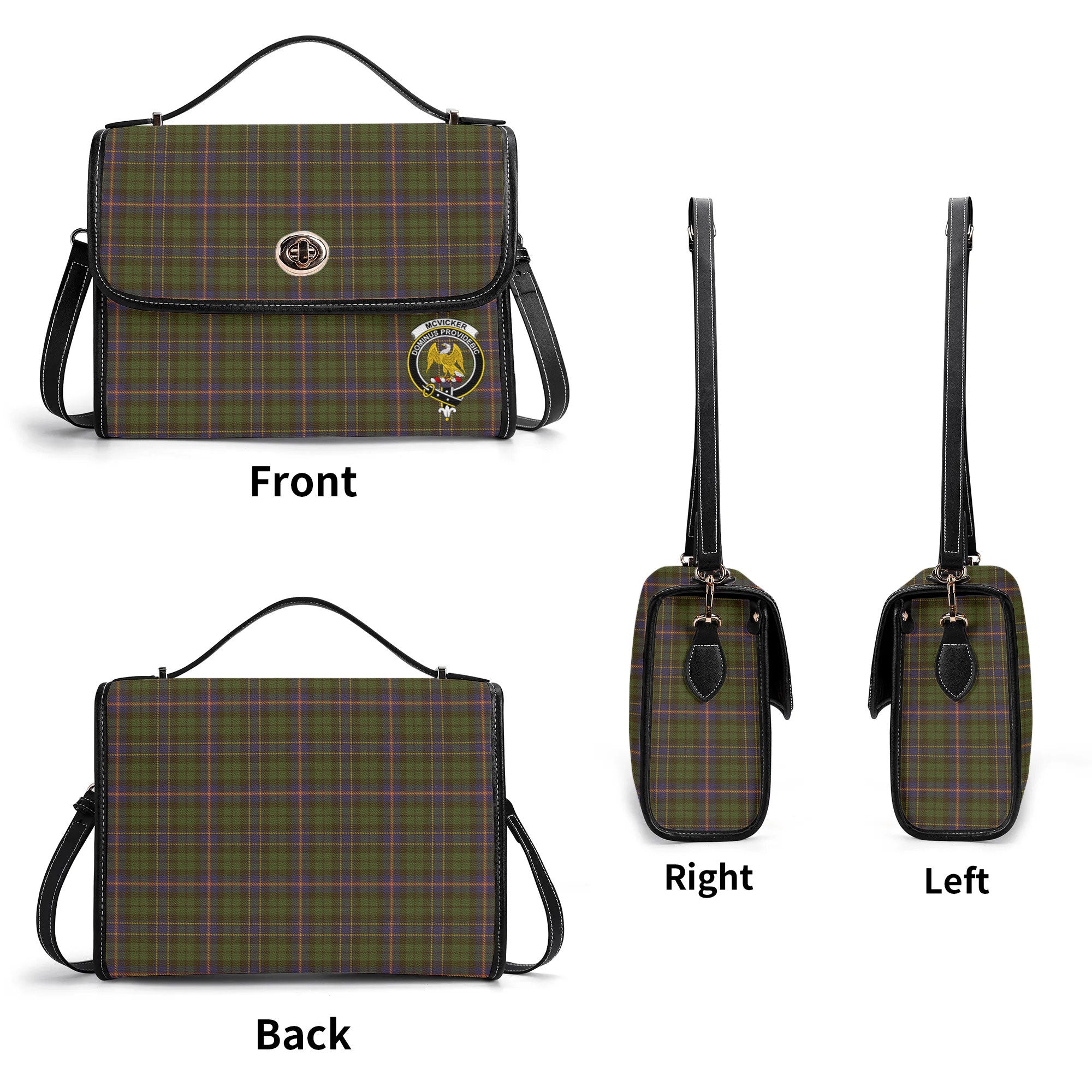 McVicker Tartan Crest Satchel Bag