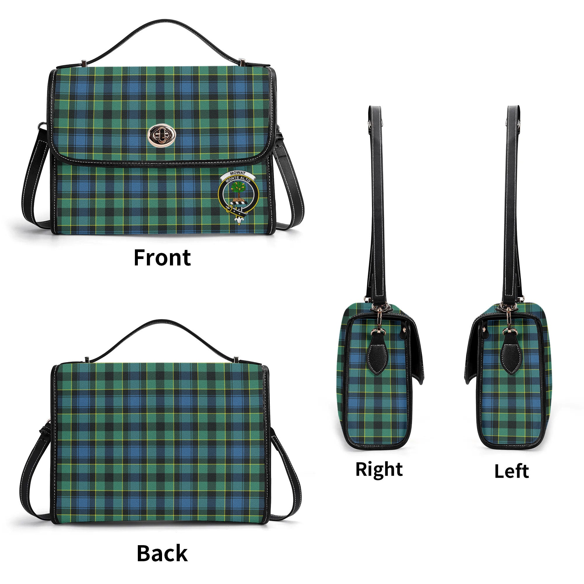 Mowat Ancient Tartan Crest Satchel Bag