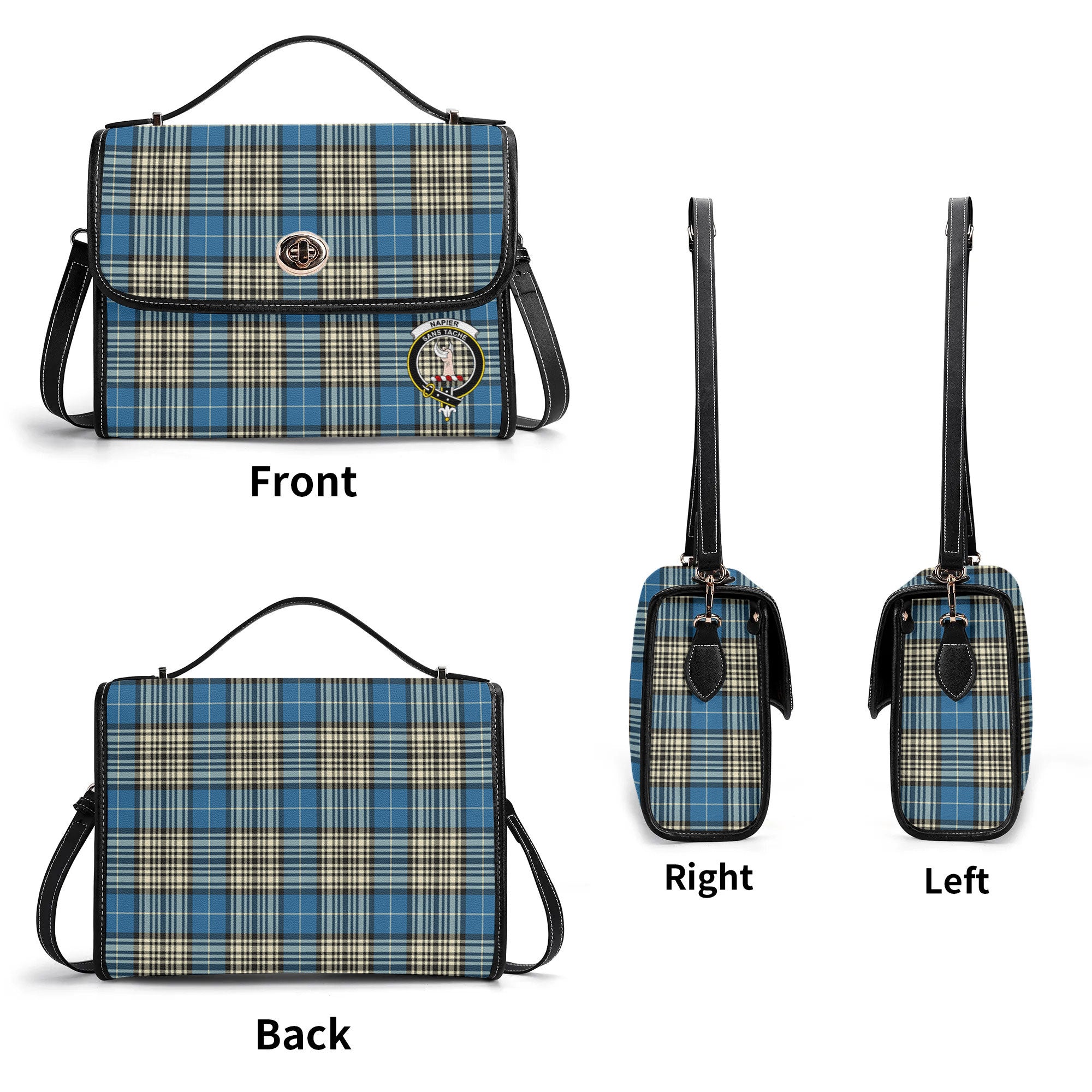 Napier Ancient Tartan Crest Satchel Bag