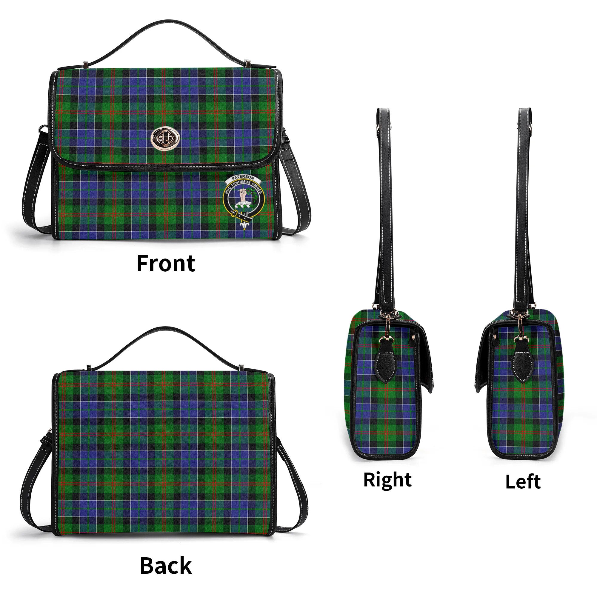 Paterson Tartan Crest Satchel Bag